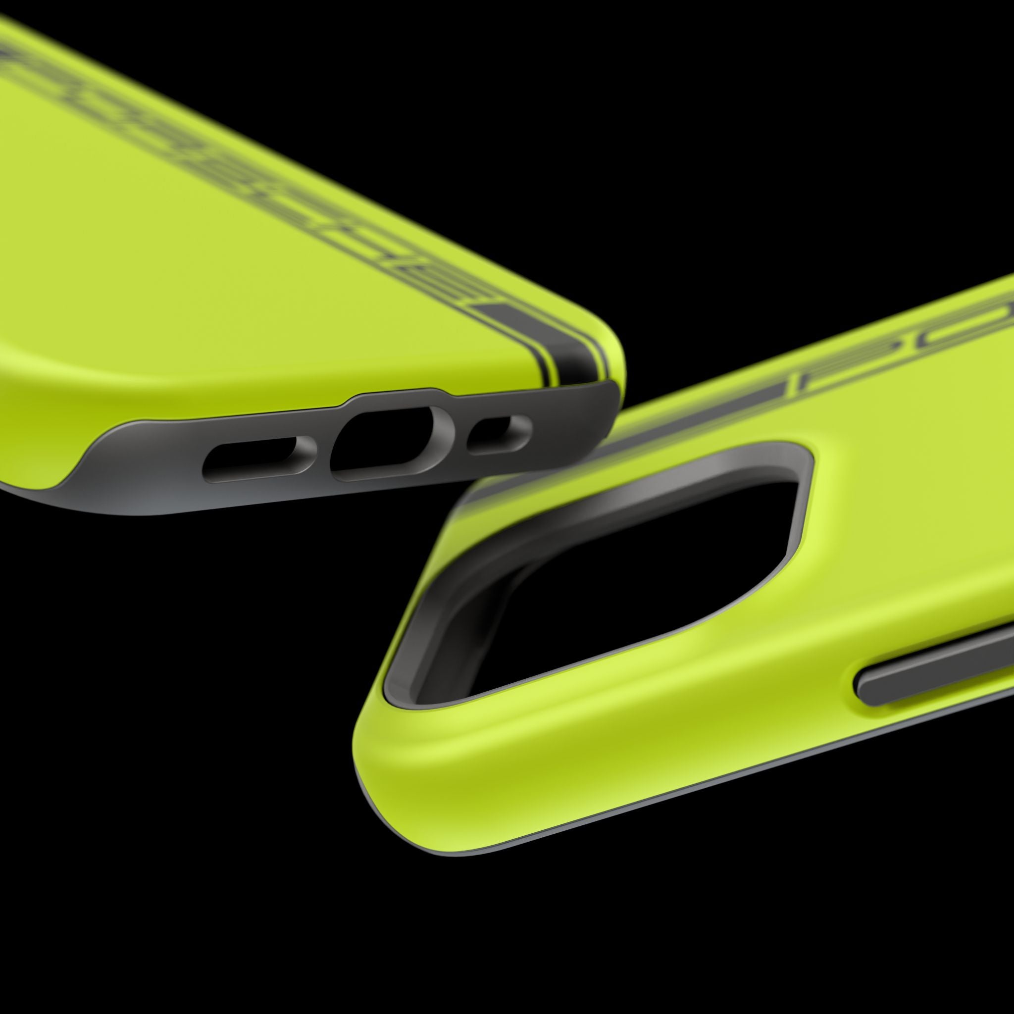 Porsche Acid Green Magnetic Tough Cases
