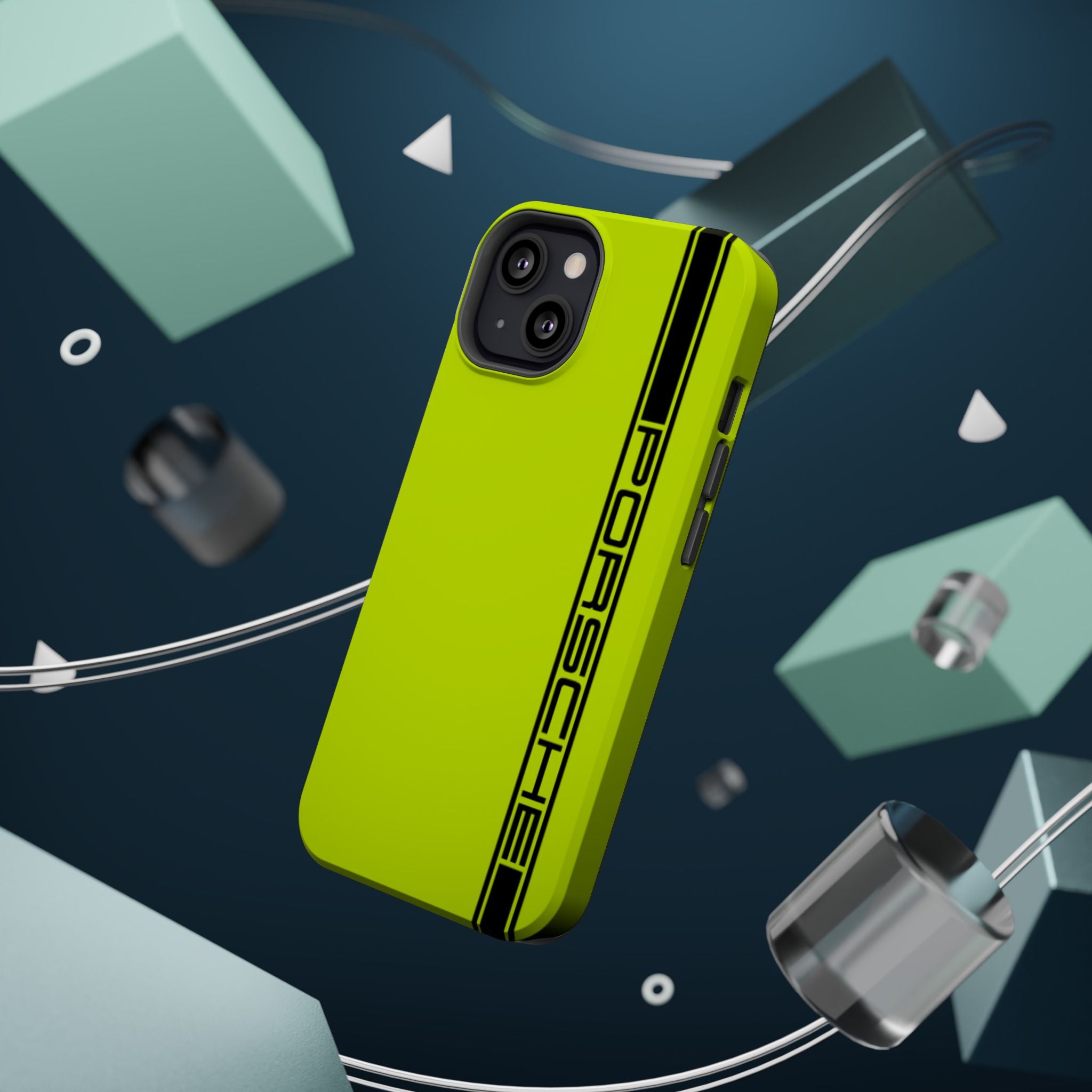 Porsche Acid Green Magnetic Tough Cases