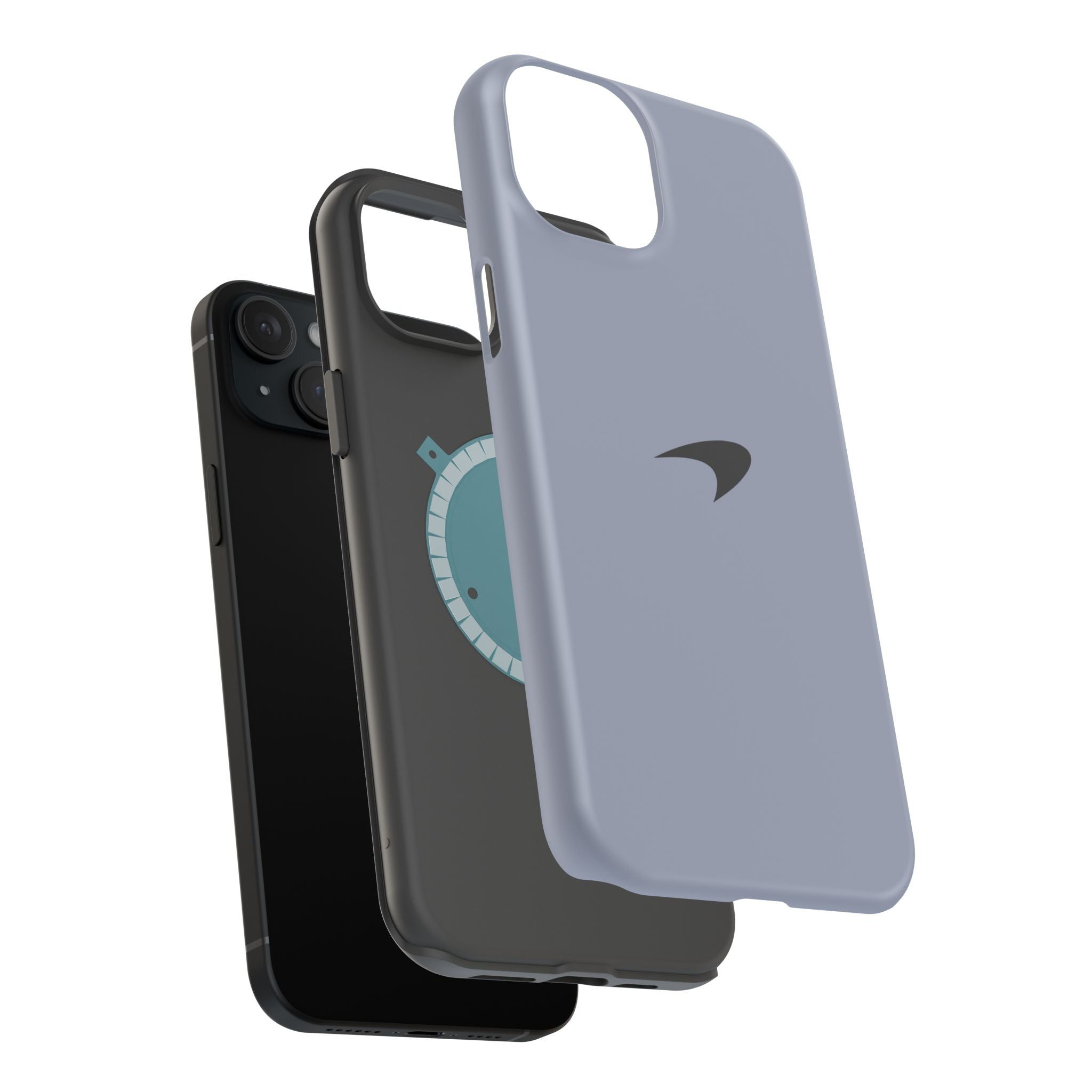 Titanium silver McLaren inspired Magnetic Tough Cases