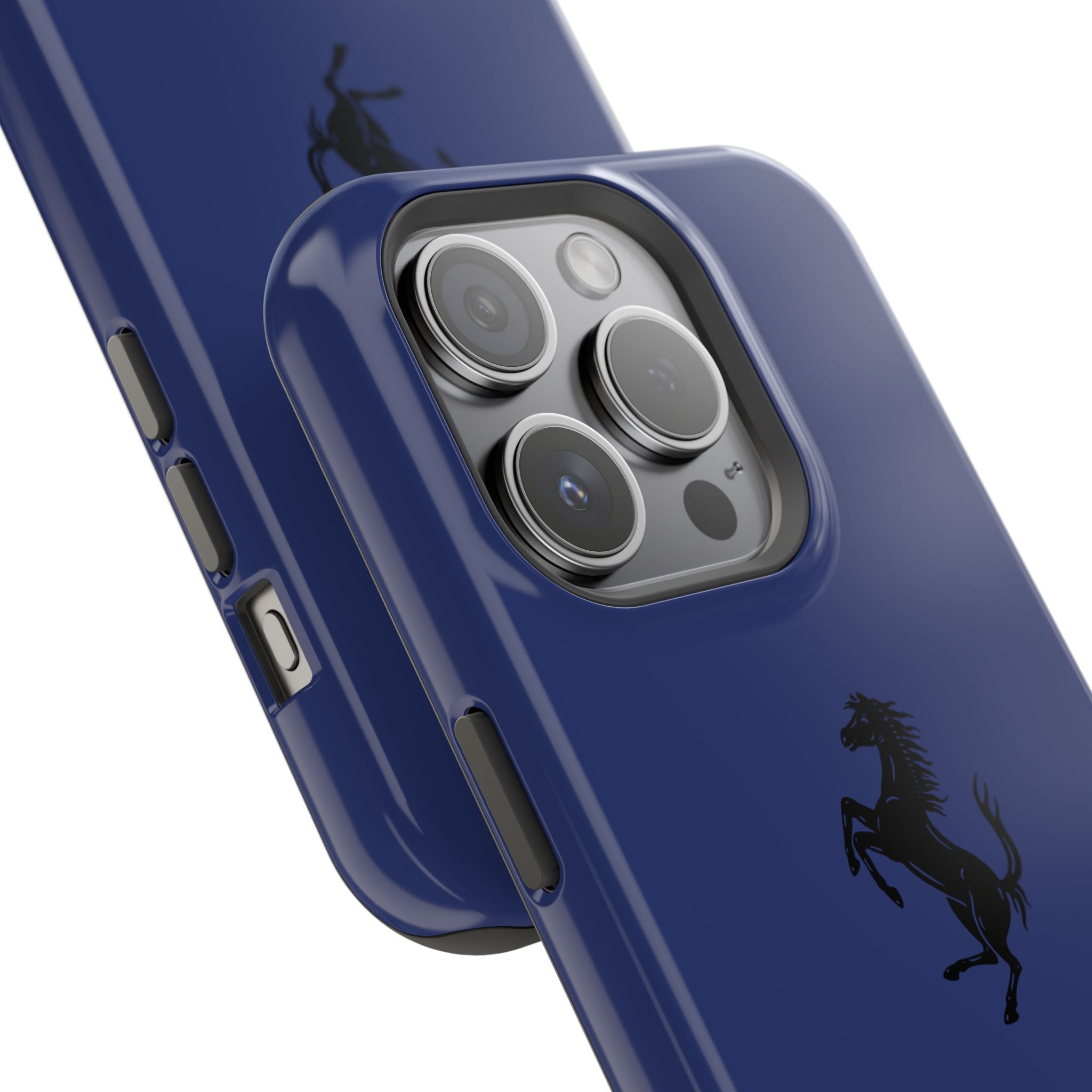 Ferrari horse Blue pozzi inspired Magnetic Tough Cases