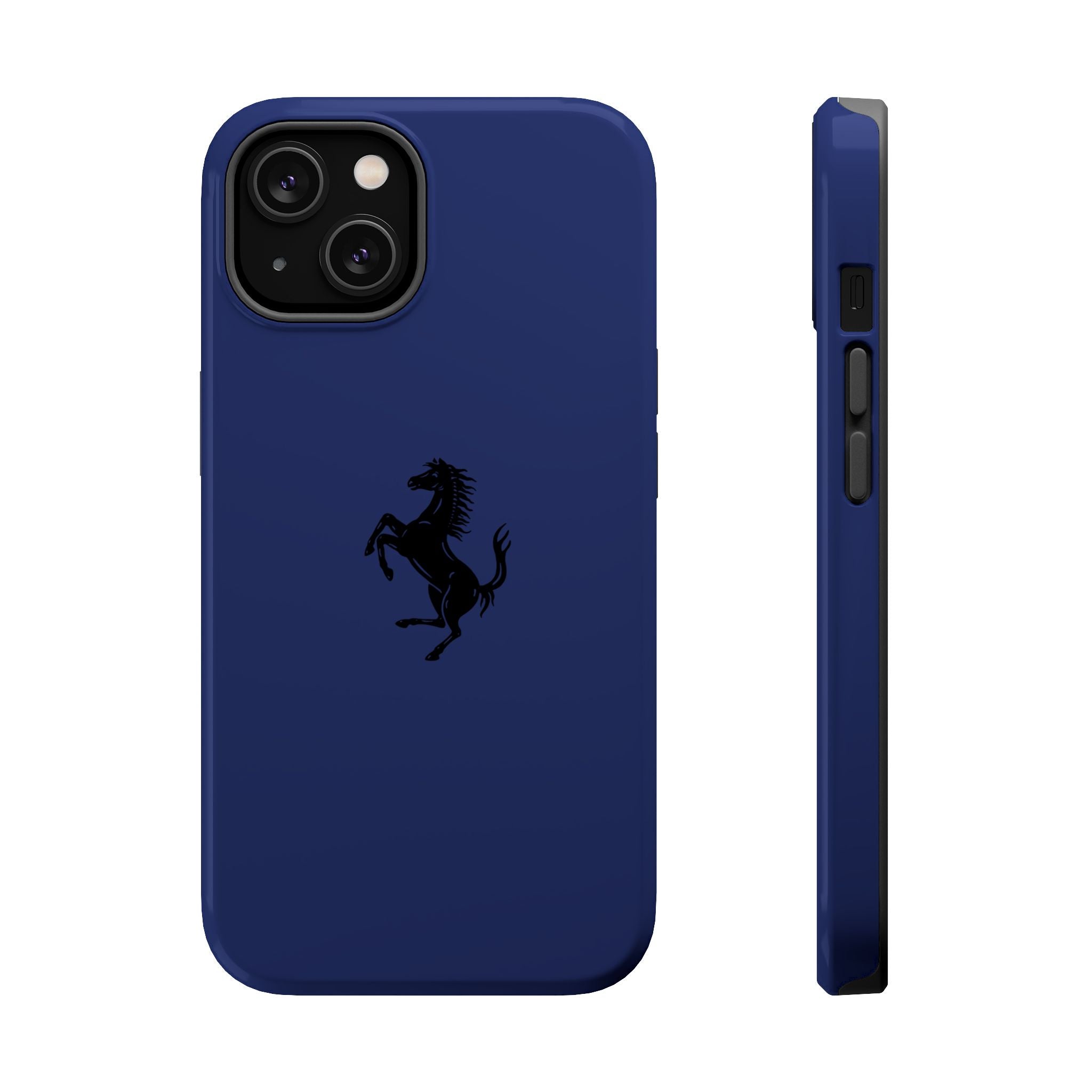Ferrari horse Blue pozzi inspired Magnetic Tough Cases