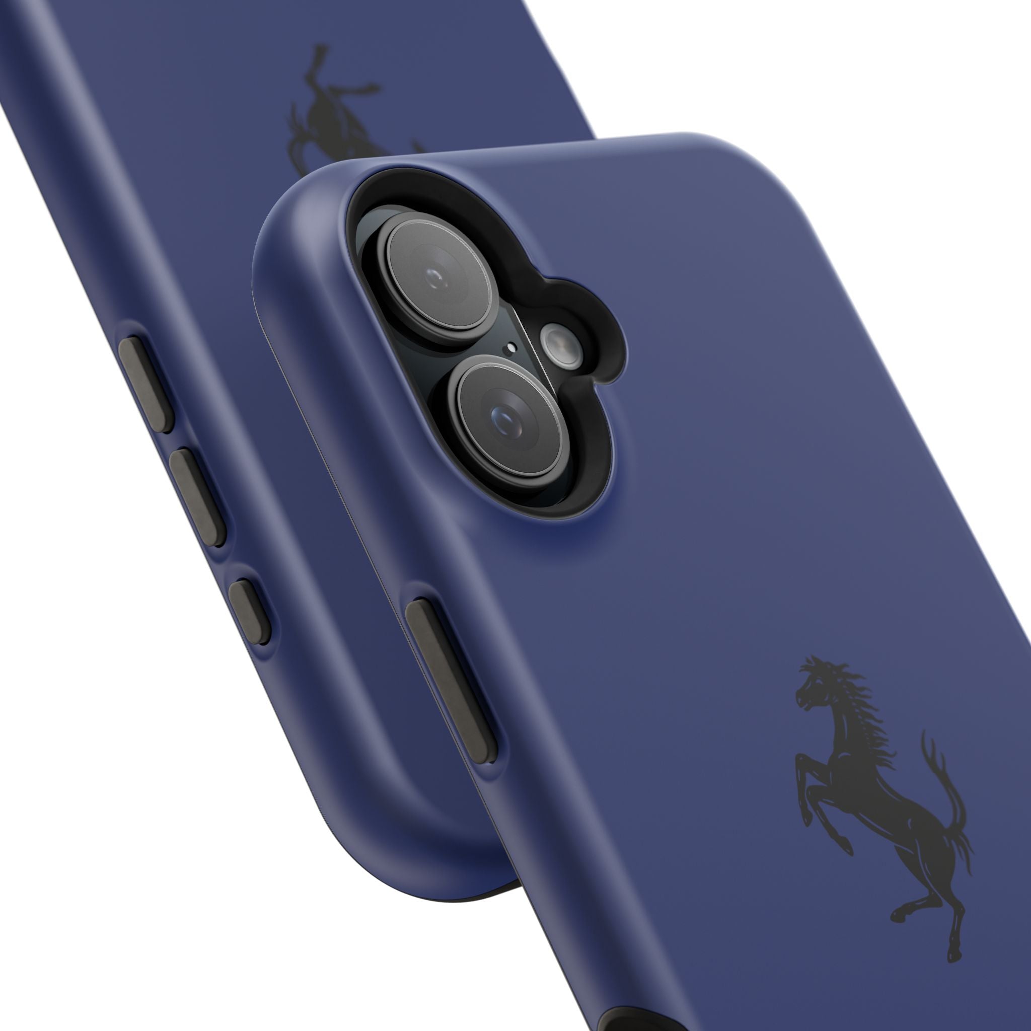 Ferrari horse Blue pozzi inspired Magnetic Tough Cases