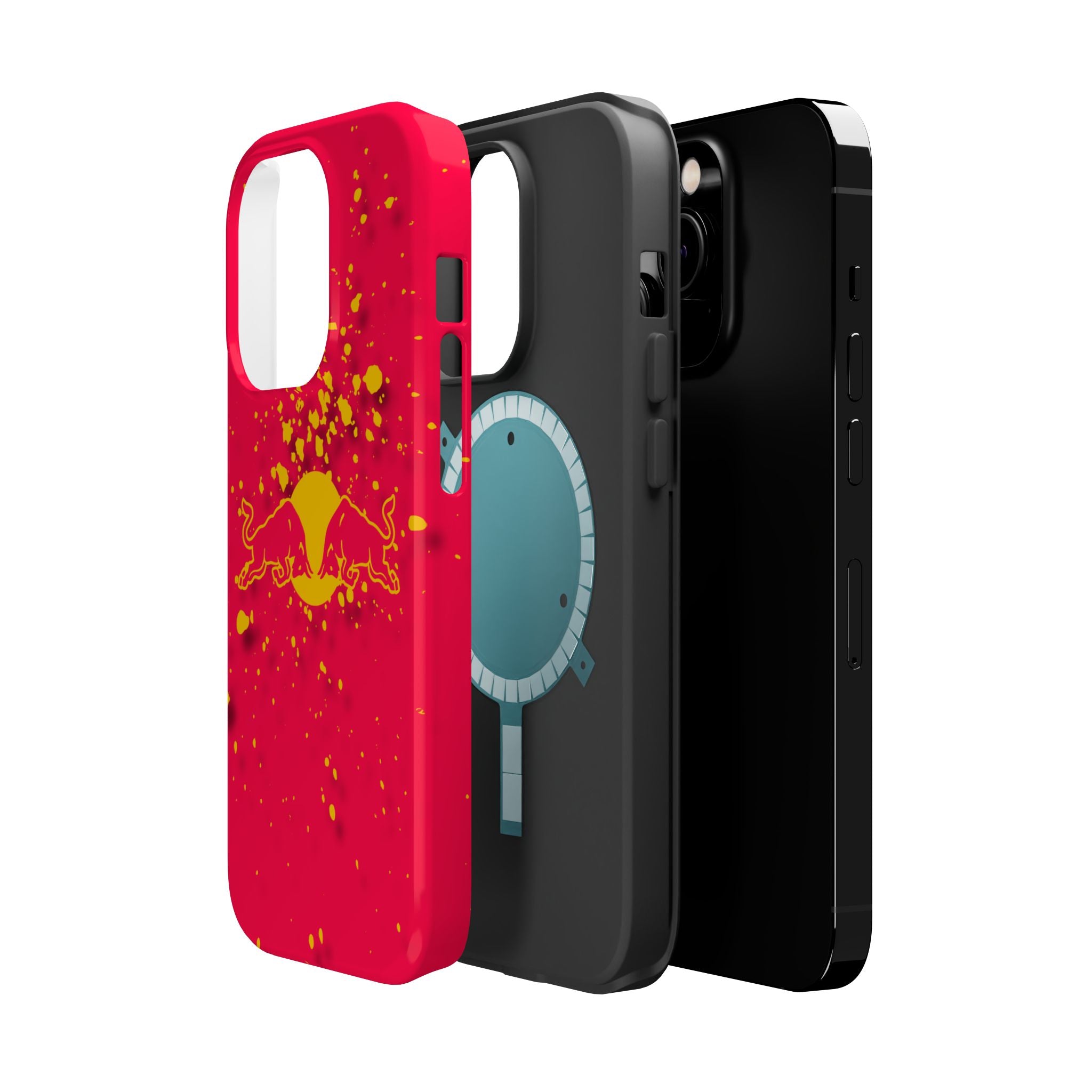 Red Bull with yellow splash inspired Magnetic Tough Cases