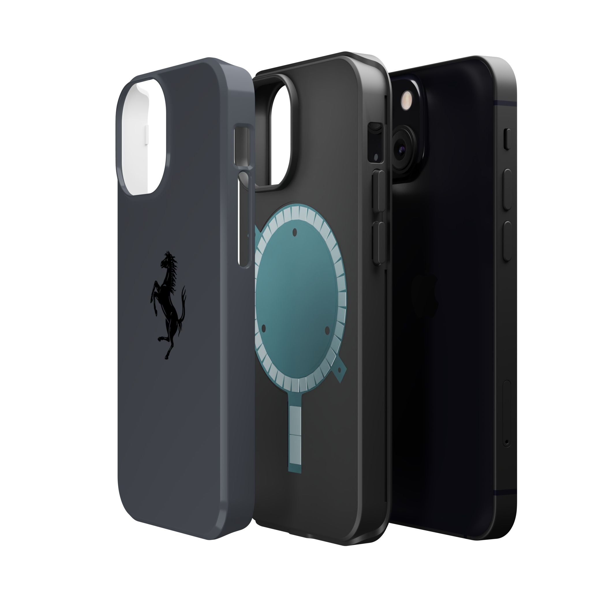 Ferrari horse Grigio silverstone inspired Magnetic Tough Cases