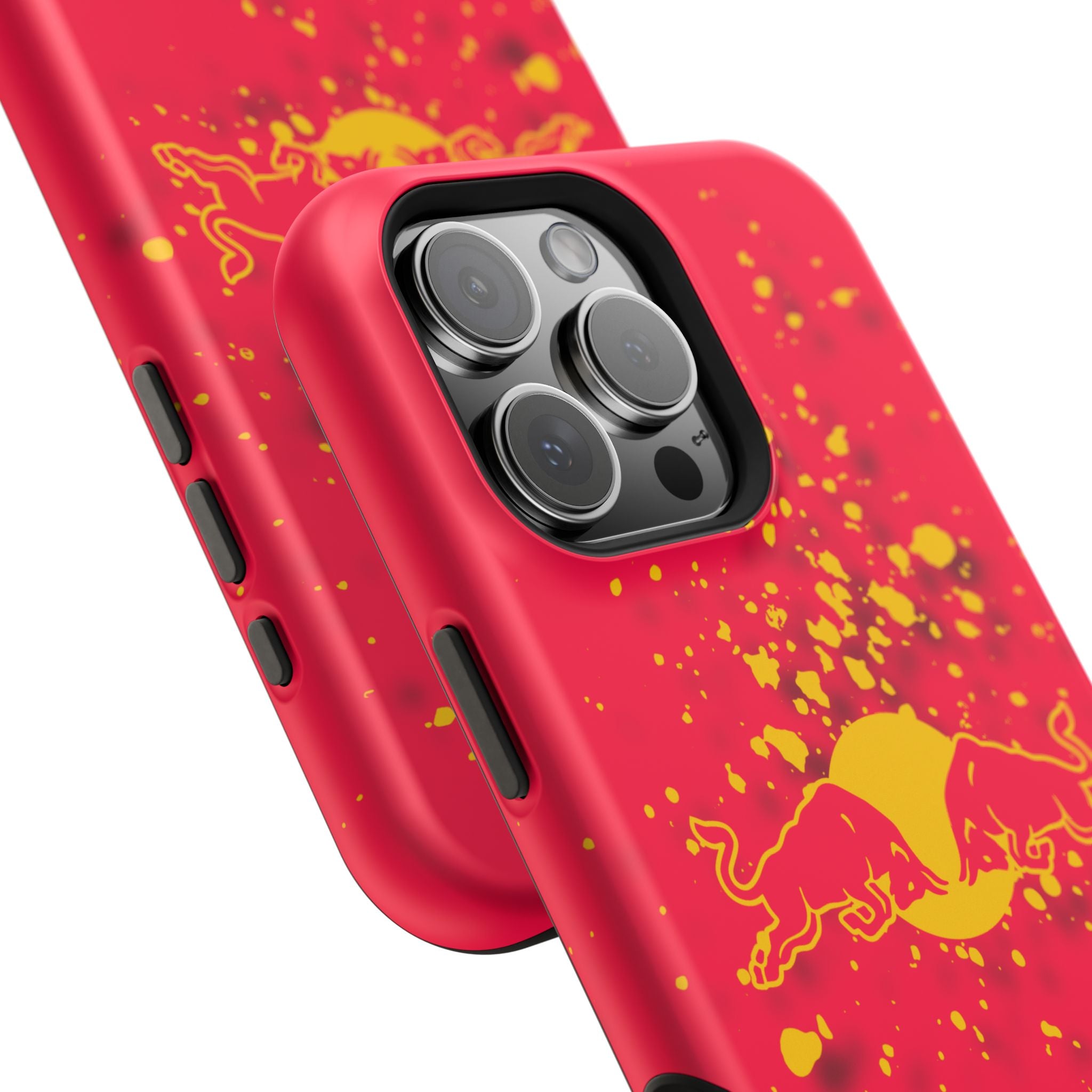 Red Bull with yellow splash inspired Magnetic Tough Cases