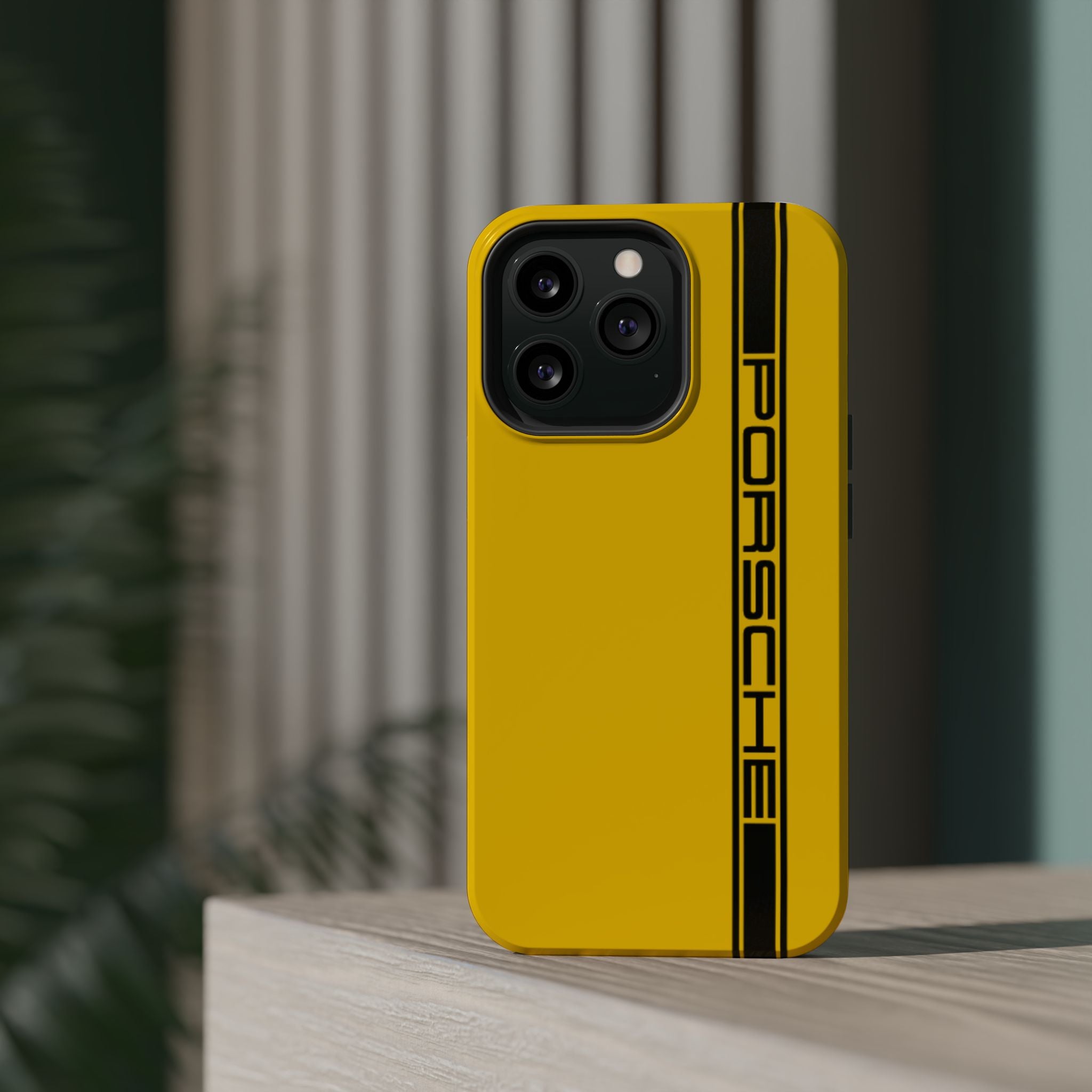 Porsche Speed yellow inspired Magnetic Tough Cases