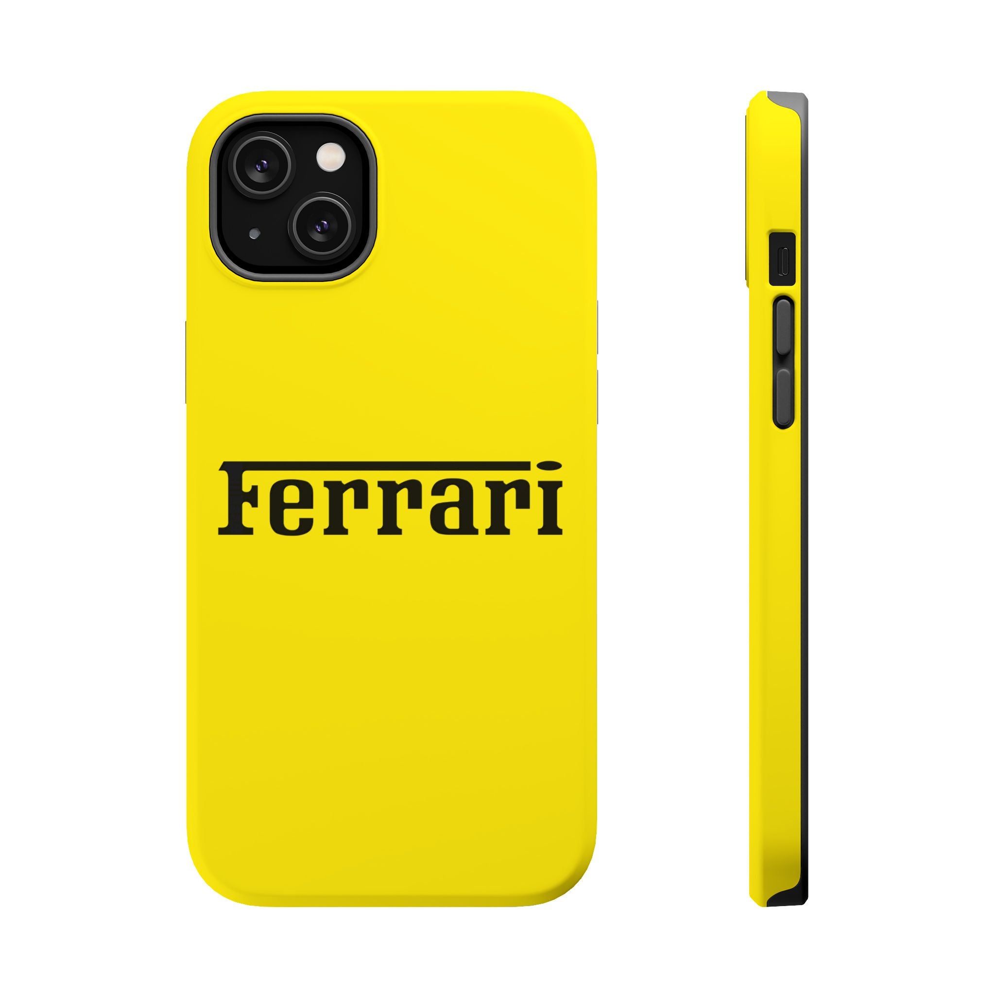 Ferrari Giallo Modena Inspired Magnetic Tough Cases