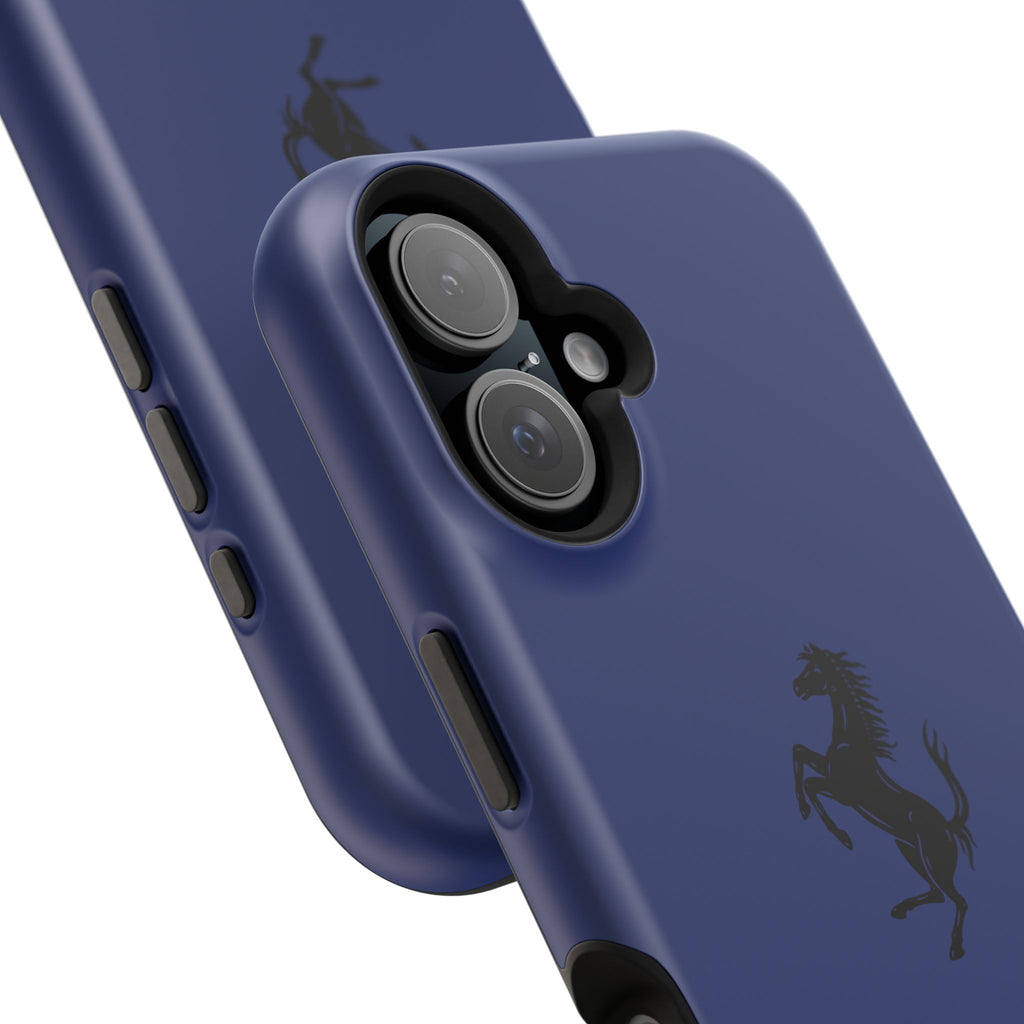 Ferrari horse blu pozzi inspired Magnetic Tough Cases