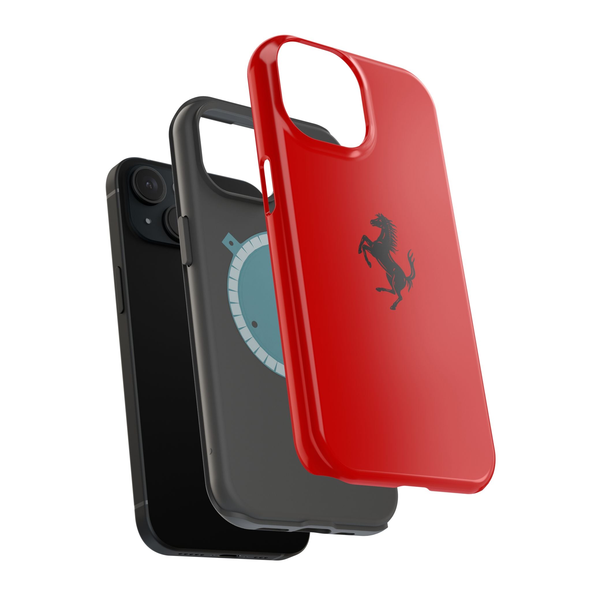 Ferrari horse Rosso corsa inspired Magnetic Tough Cases