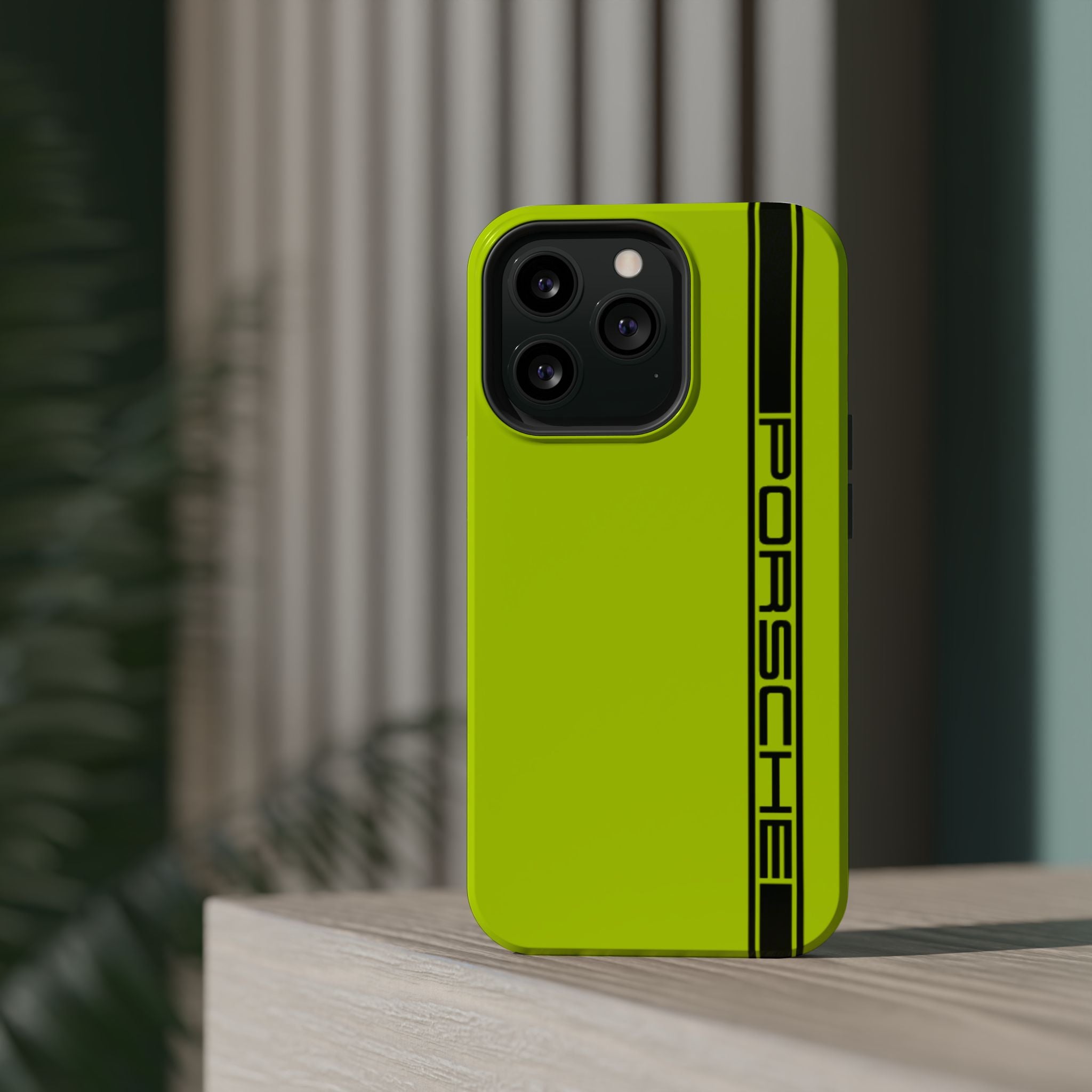 Porsche Acid Green Magnetic Tough Cases