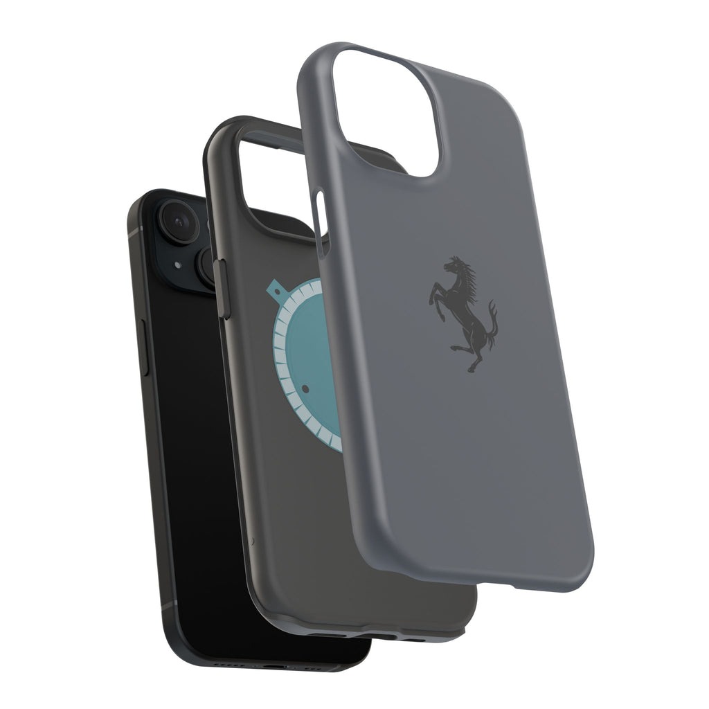Ferrari horse Grigio silverstone inspired Magnetic Tough Cases