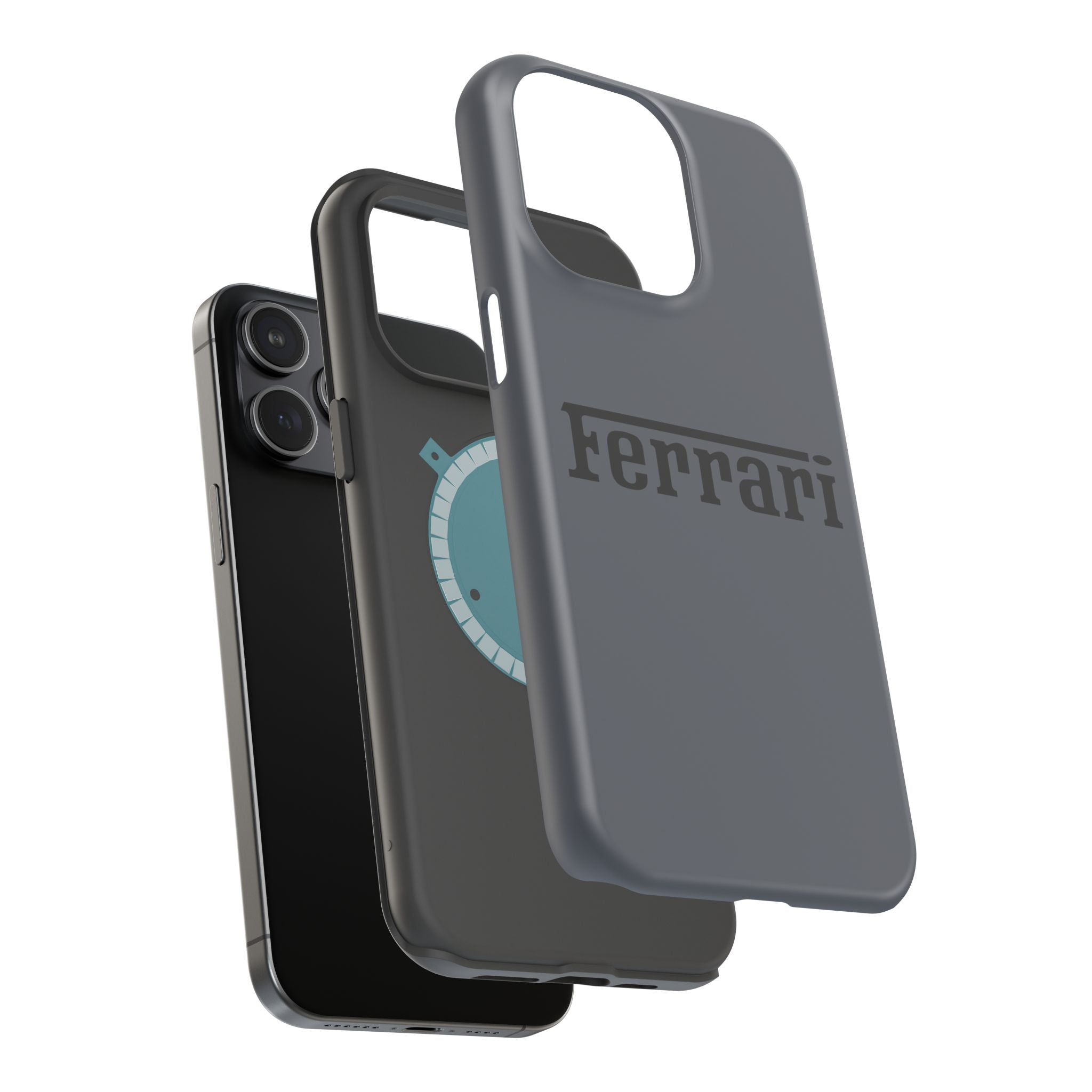Ferrari Grigio Silverstone inspired Magnetic Tough Cases