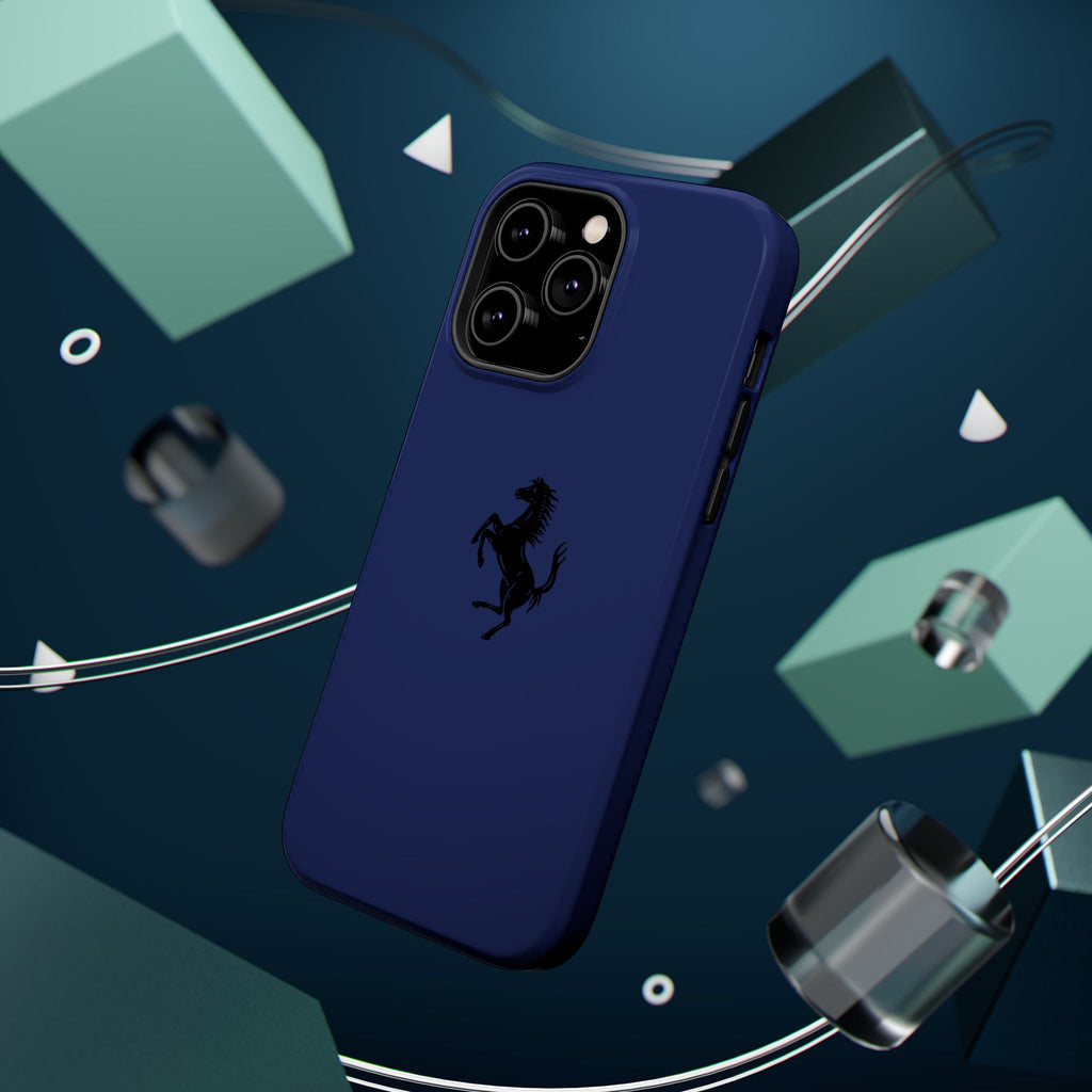 Ferrari horse blu pozzi inspired Magnetic Tough Cases