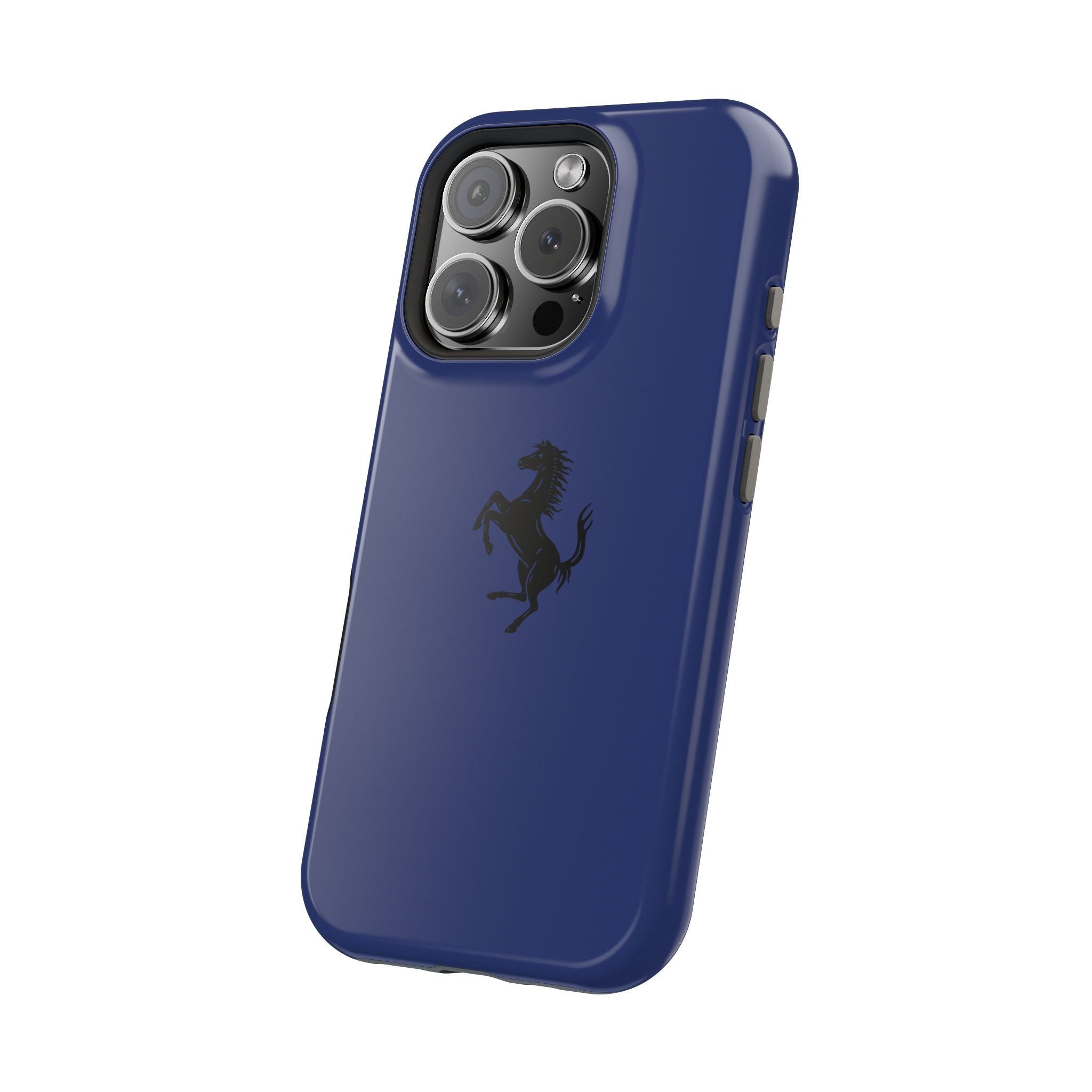 Ferrari horse Blue pozzi inspired Magnetic Tough Cases