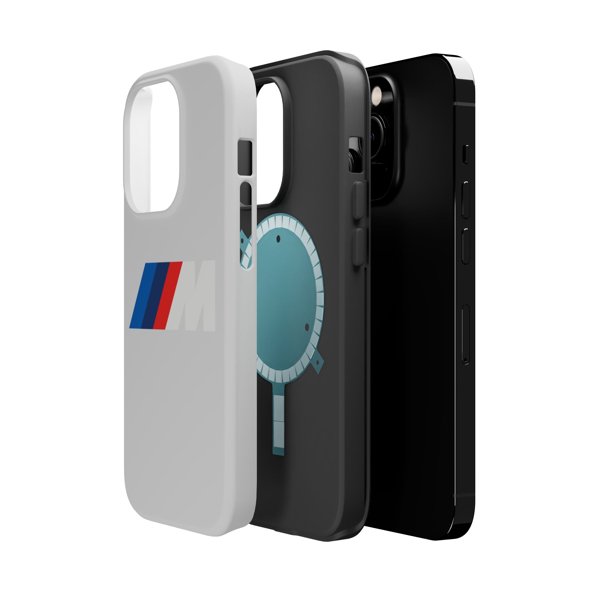 M badge inspired Magnetic Tough Cases