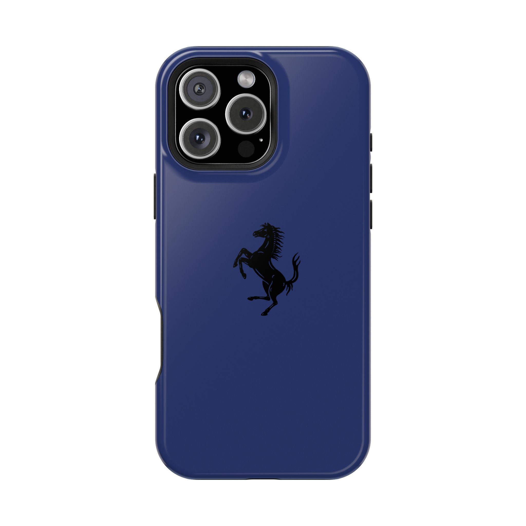 Ferrari horse Blue pozzi inspired Magnetic Tough Cases