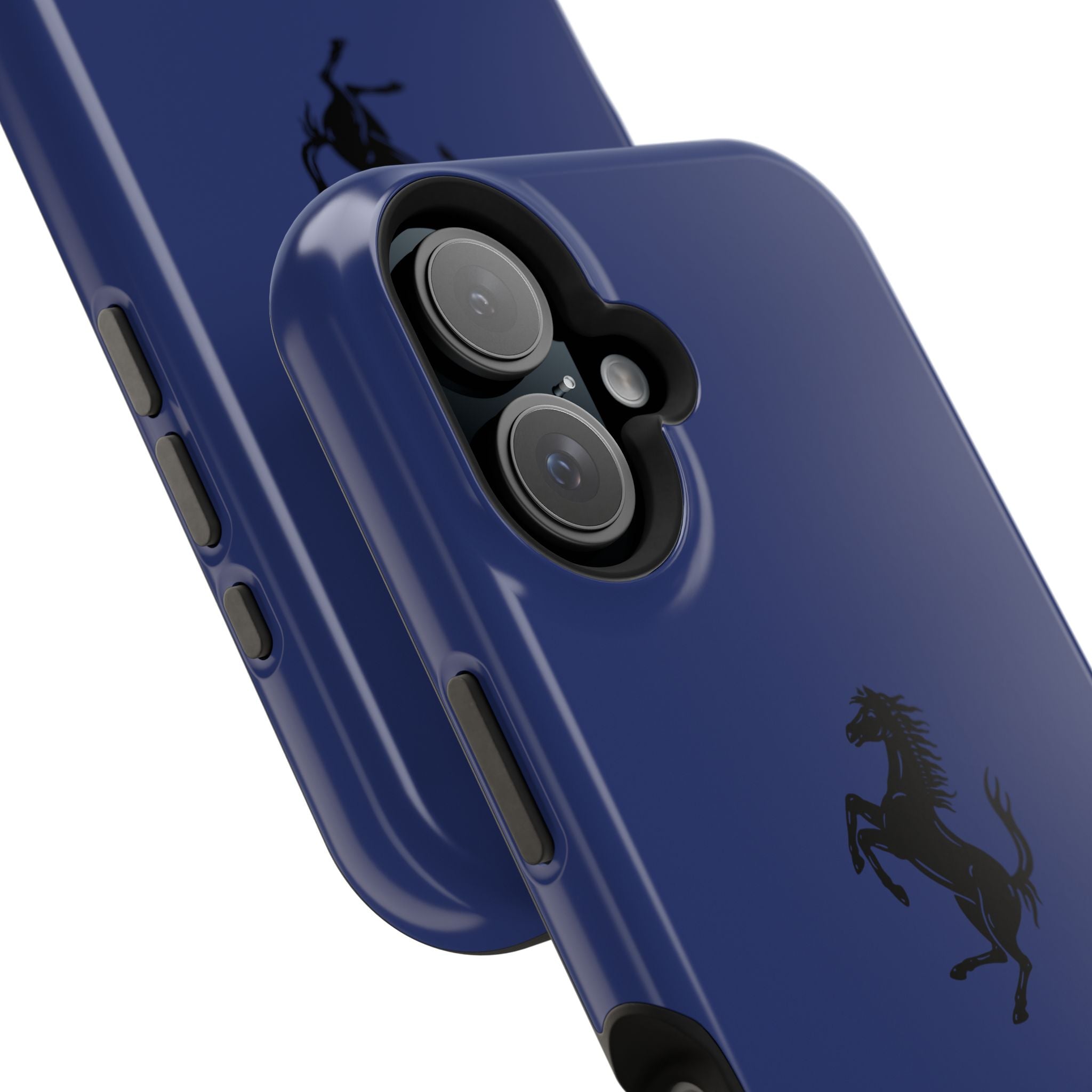 Ferrari horse Blue pozzi inspired Magnetic Tough Cases