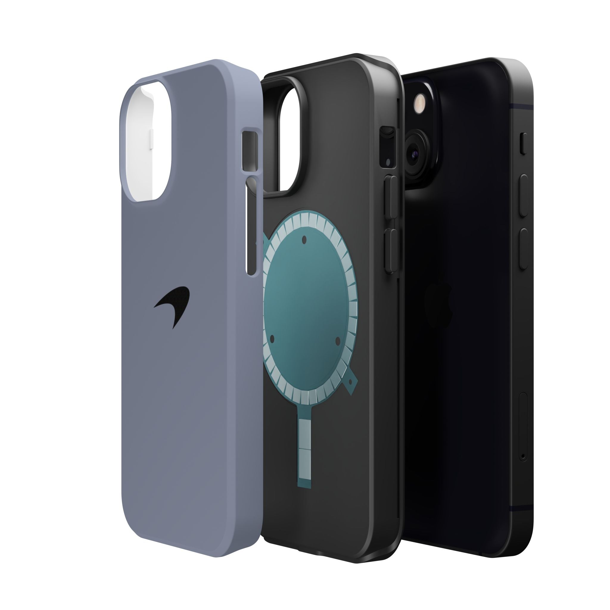 Titanium silver McLaren inspired Magnetic Tough Cases