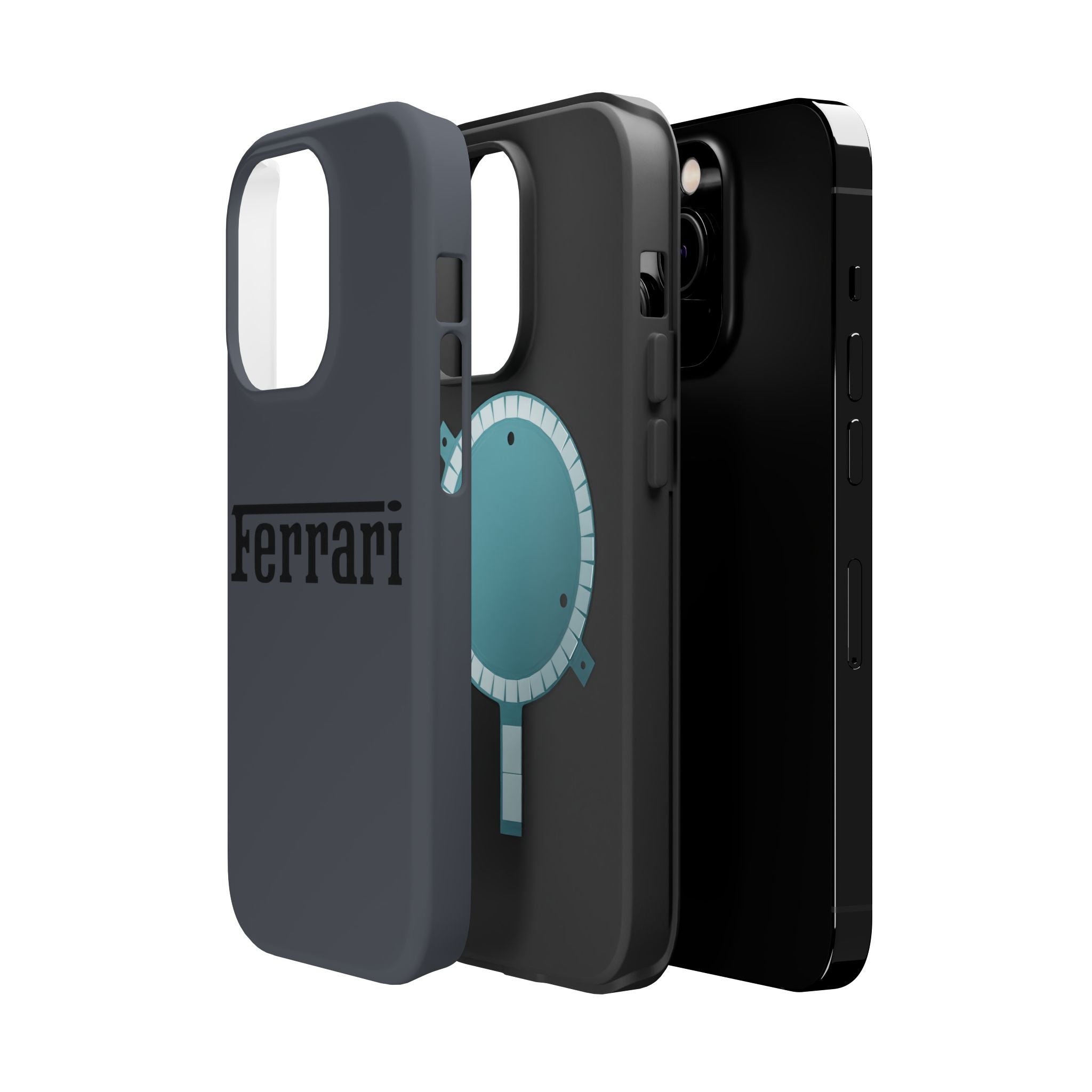 Ferrari Grigio Silverstone inspired Magnetic Tough Cases