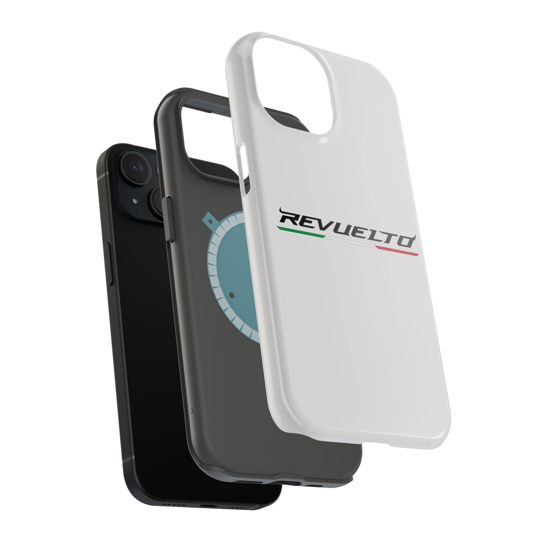 Lamborghini Revuelto White inspired Magnetic Tough Cases