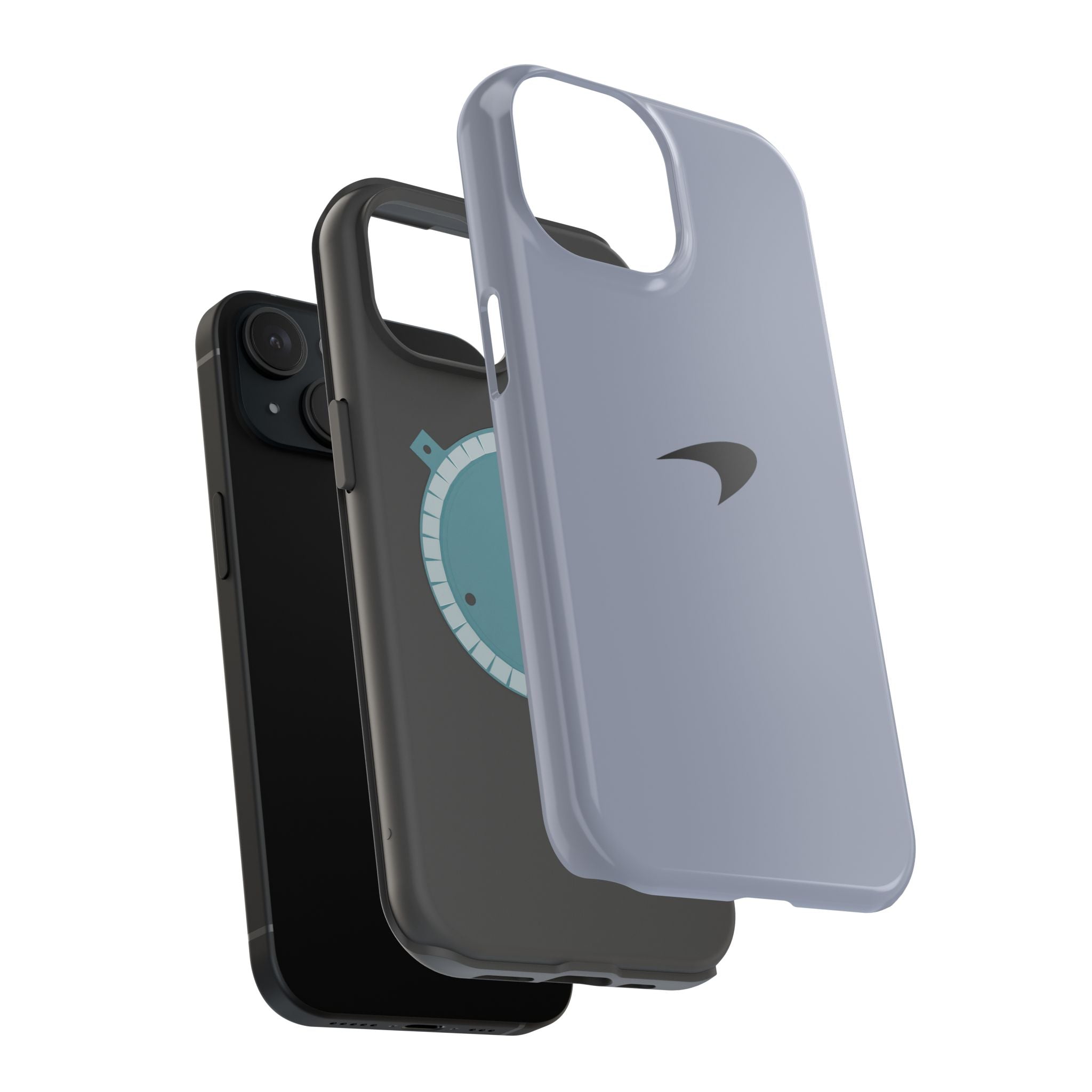 Titanium silver McLaren inspired Magnetic Tough Cases