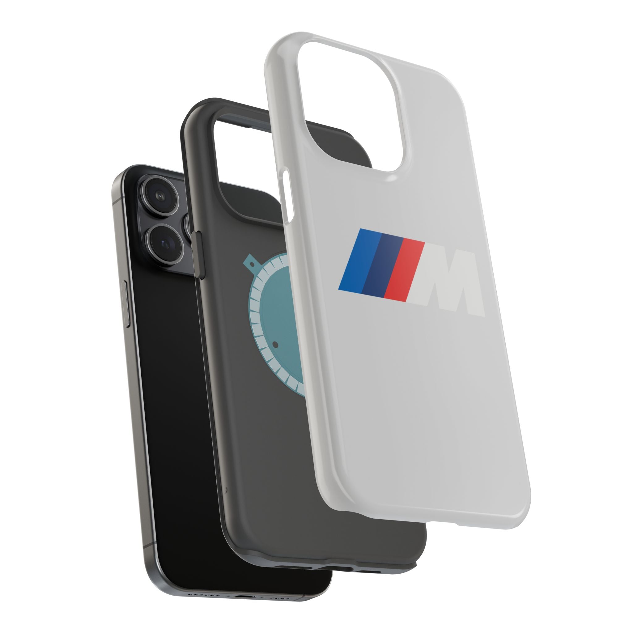 M badge inspired Magnetic Tough Cases