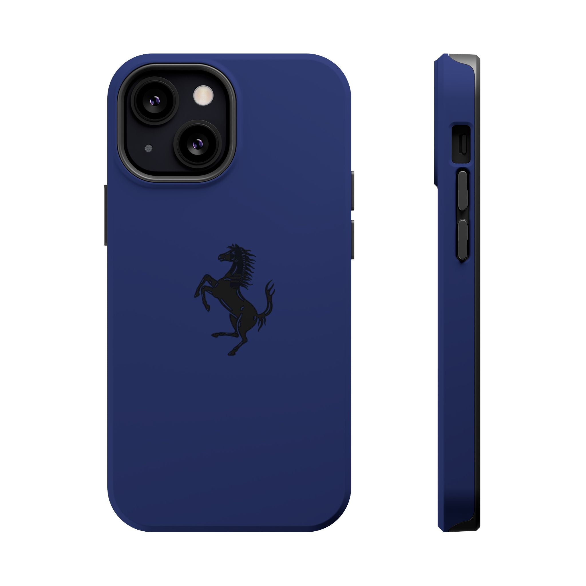 Ferrari horse Blue pozzi inspired Magnetic Tough Cases
