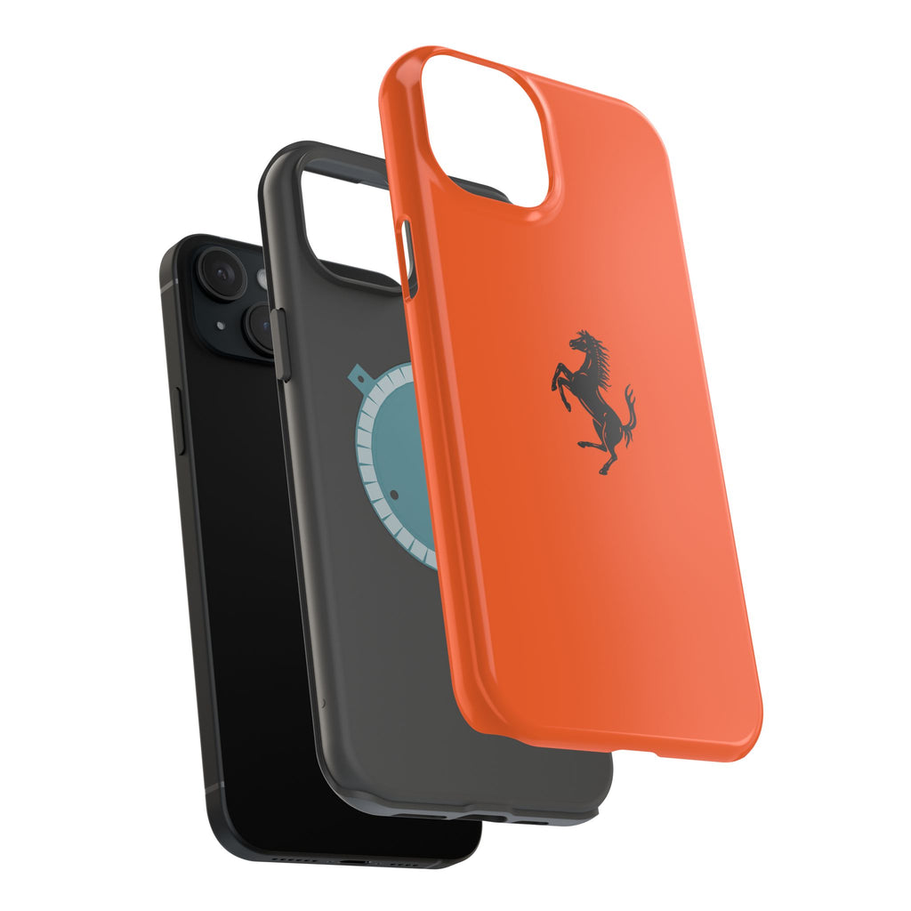 Ferrari horse Rosso Dino inspired Magnetic Tough Cases
