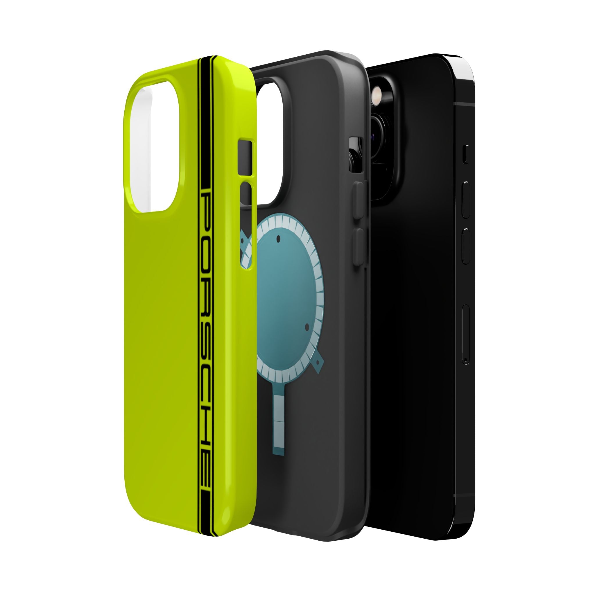Porsche Acid Green Magnetic Tough Cases