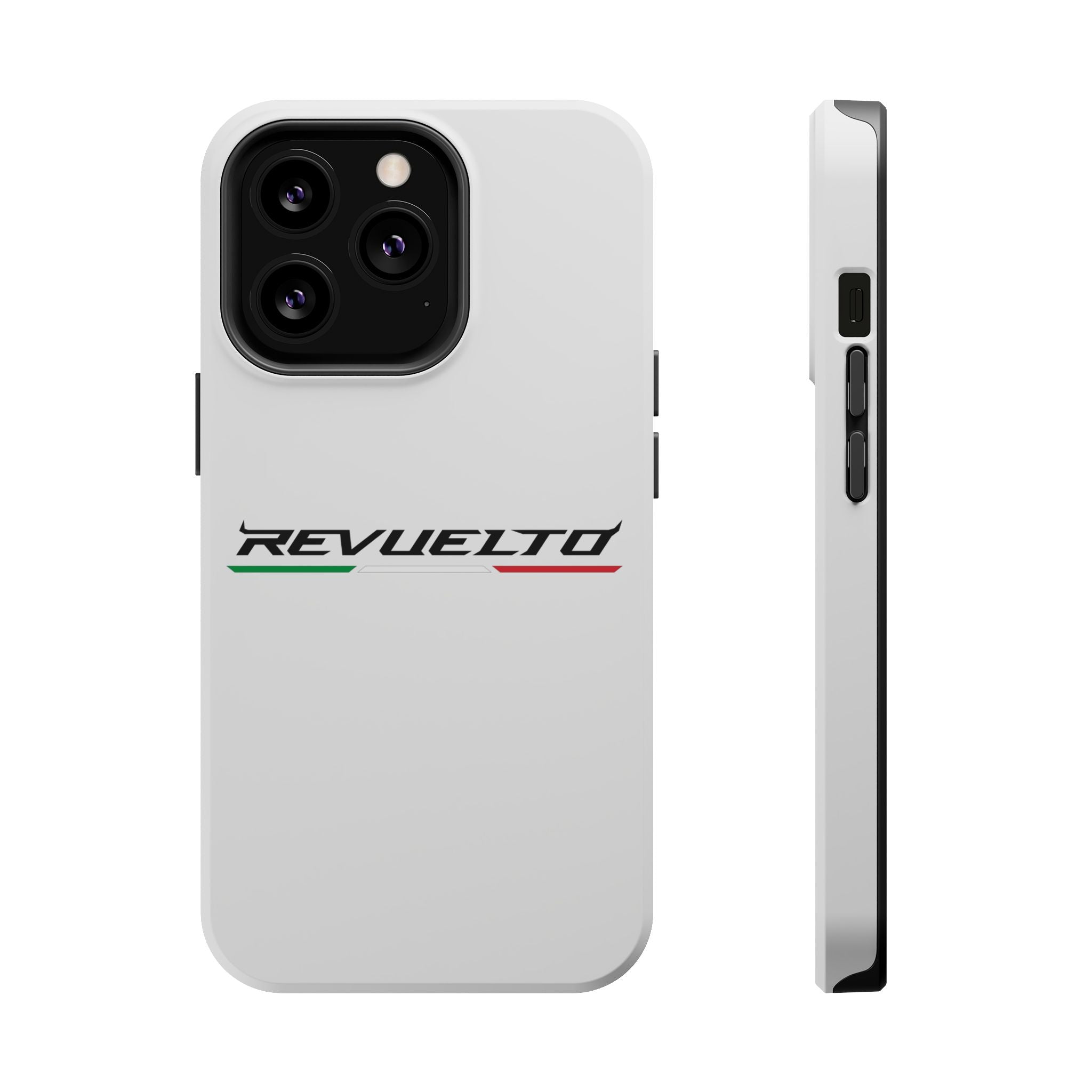 Lamborghini Revuelto White inspired Magnetic Tough Cases