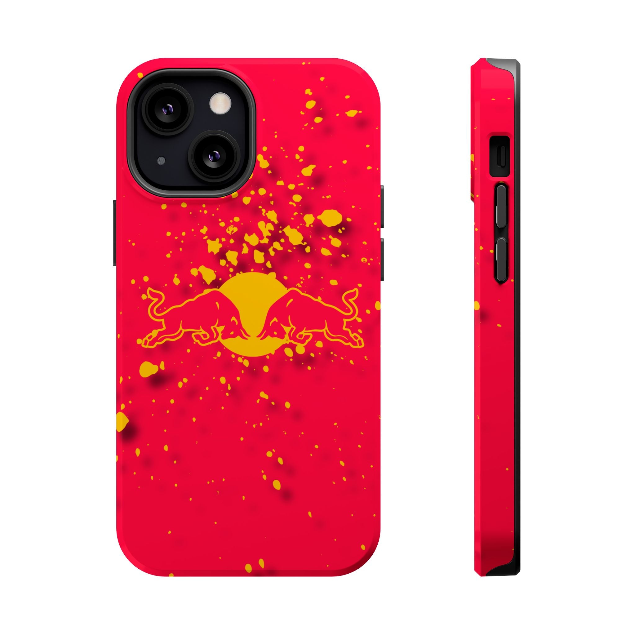 Red Bull with yellow splash inspired Magnetic Tough Cases