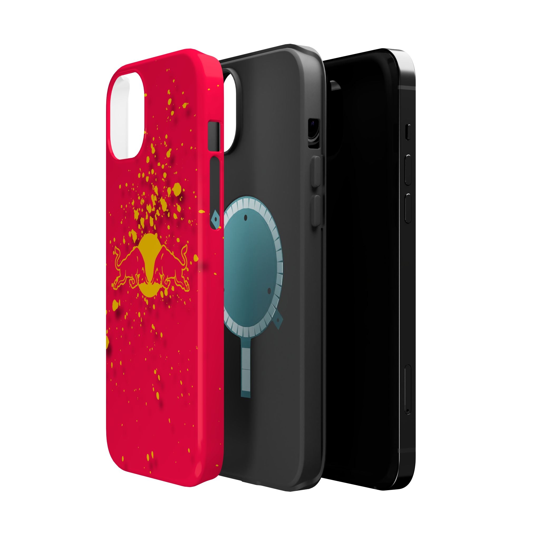 Red Bull with yellow splash inspired Magnetic Tough Cases
