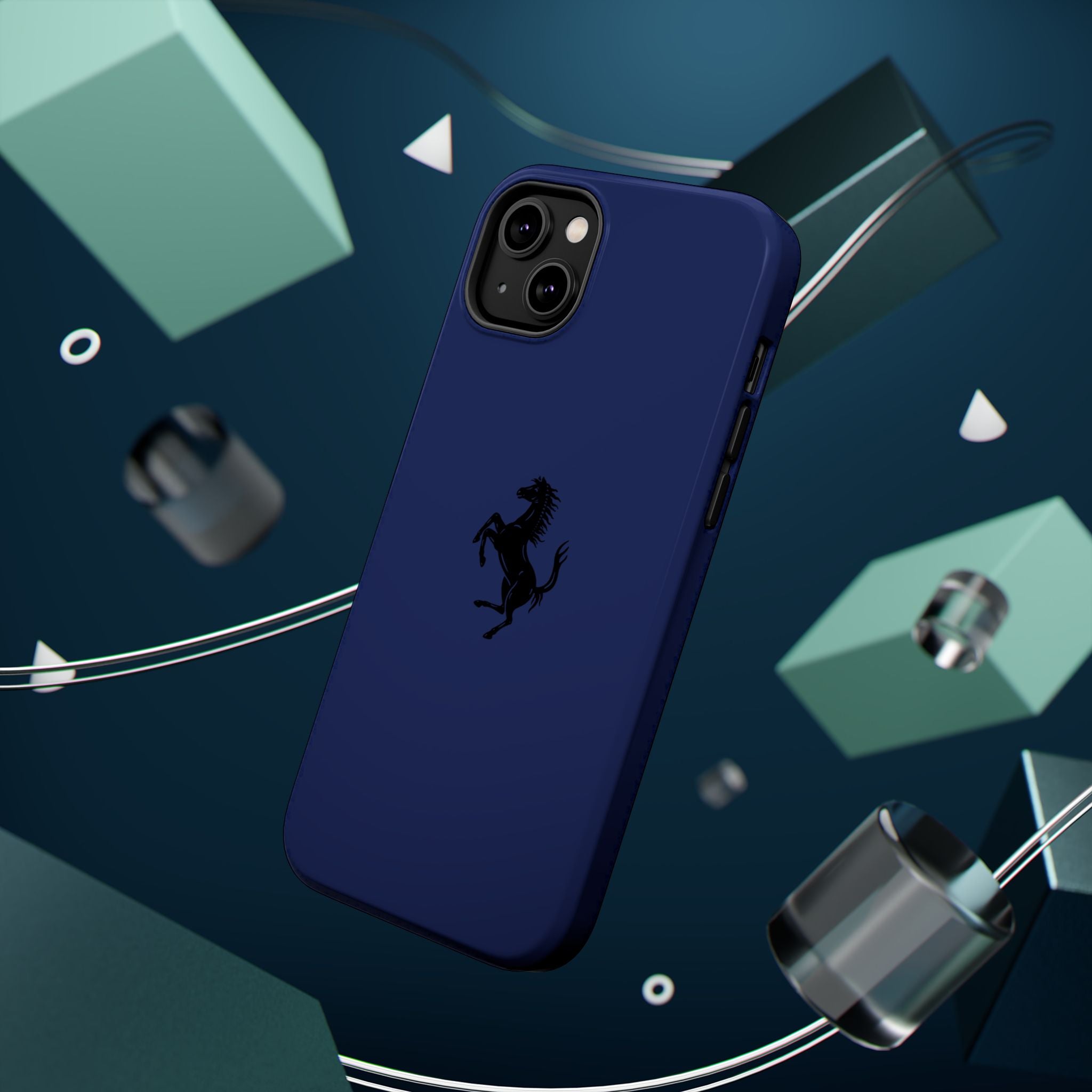 Ferrari horse blu pozzi inspired Magnetic Tough Cases