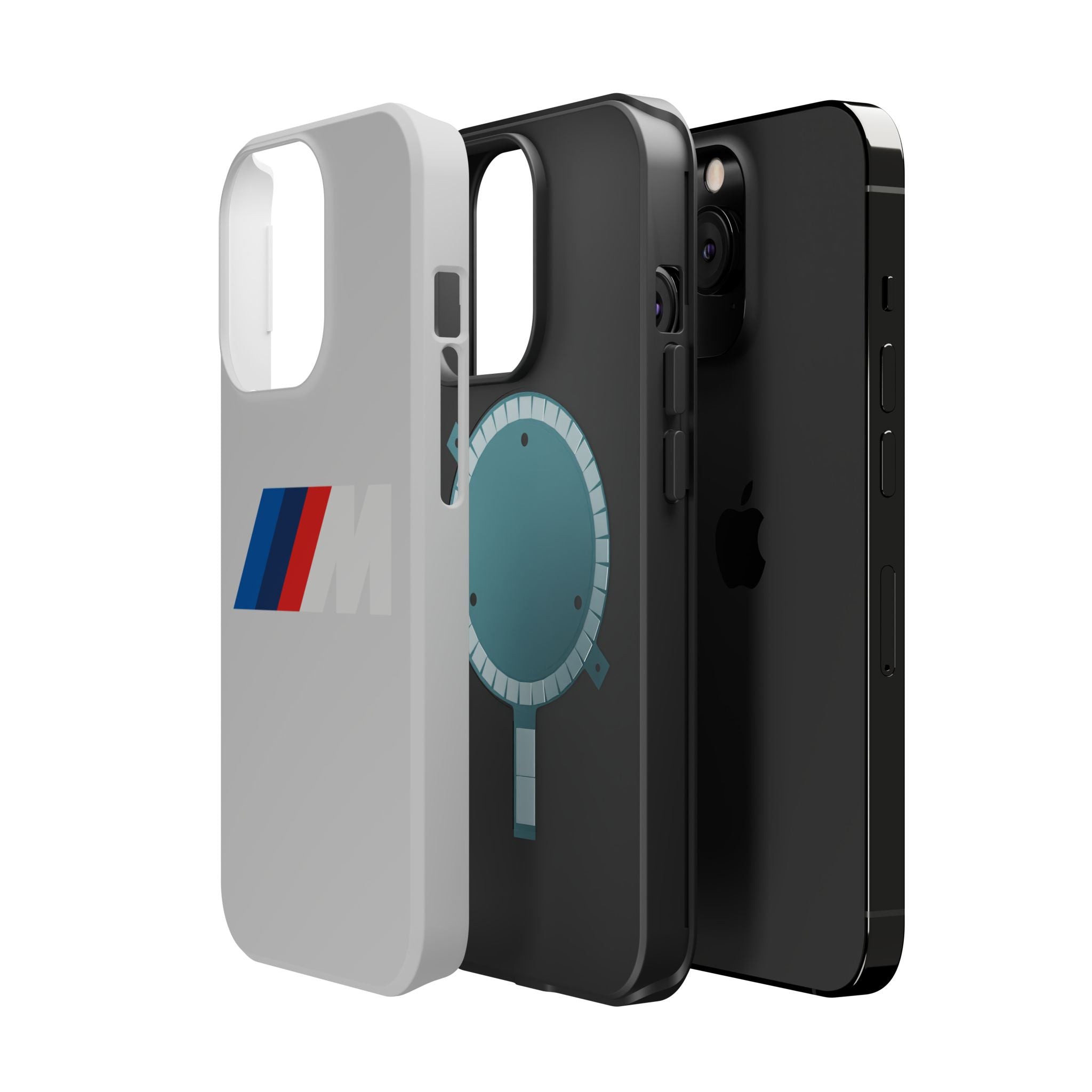 M badge inspired Magnetic Tough Cases
