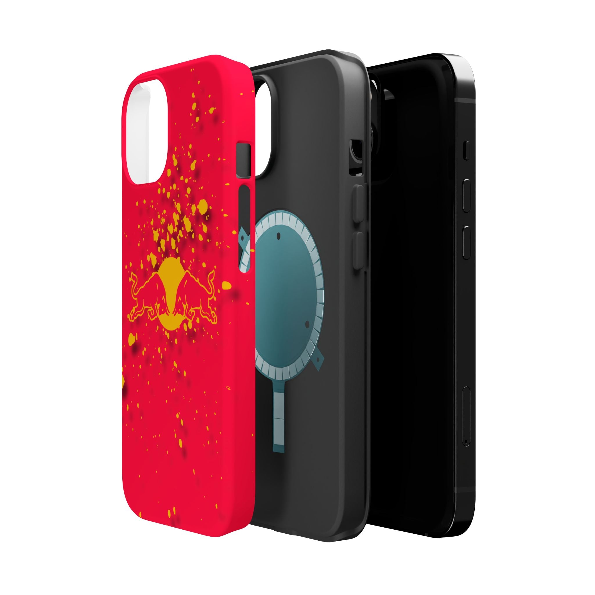 Red Bull with yellow splash inspired Magnetic Tough Cases