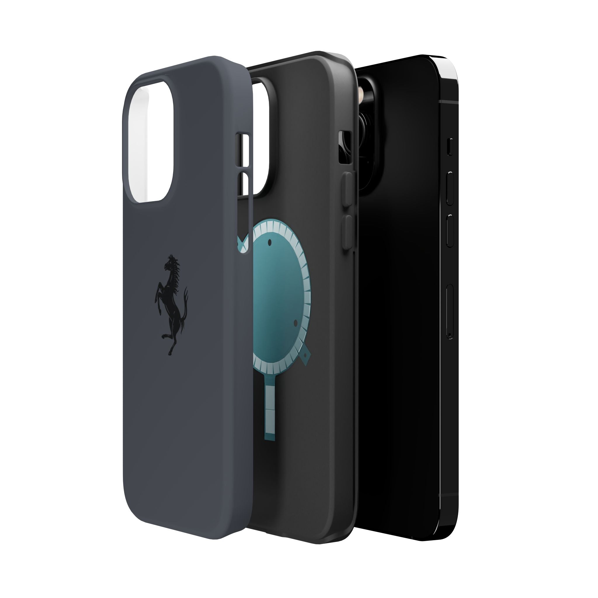 Ferrari horse Grigio silverstone inspired Magnetic Tough Cases