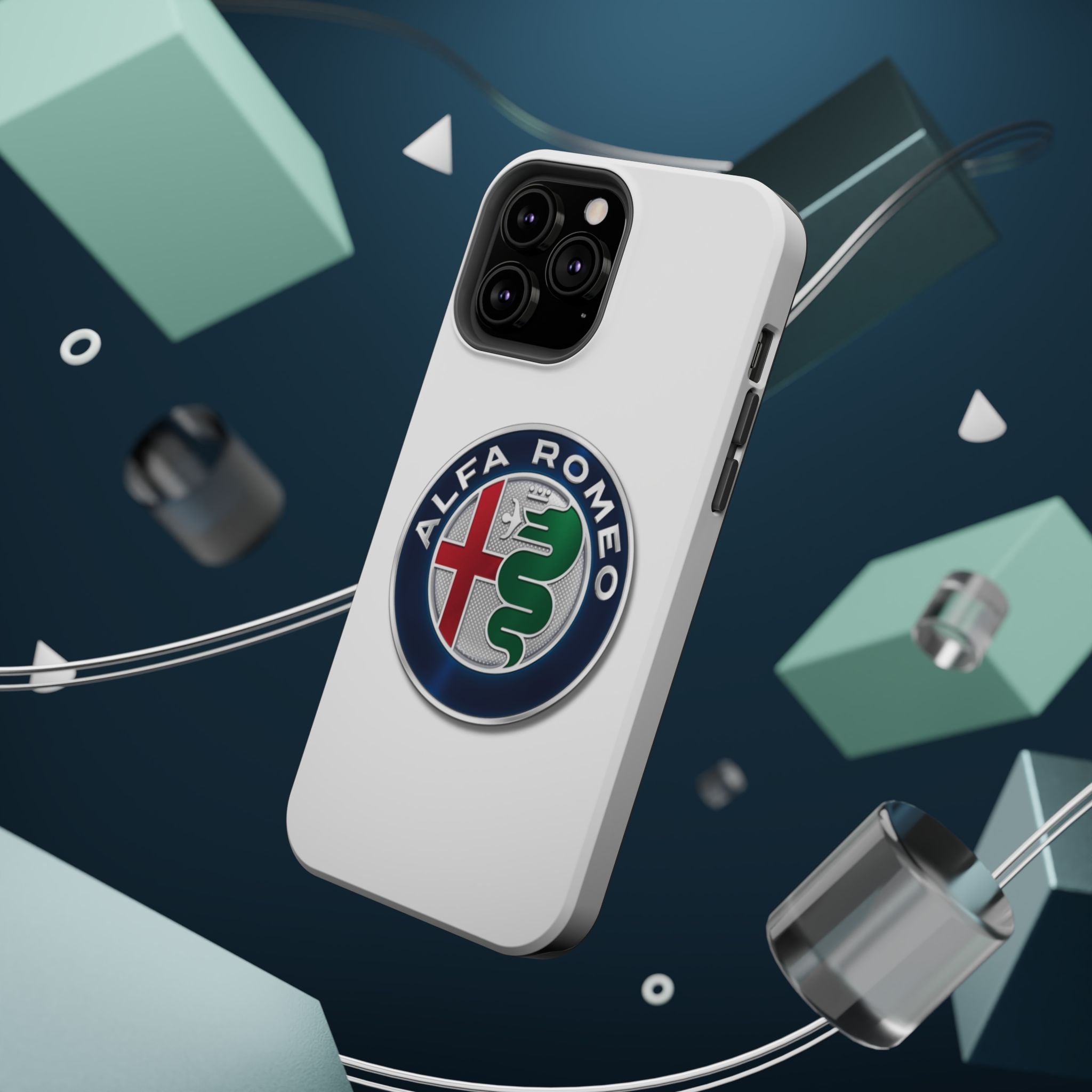 Alfa Romeo White Magnetic Tough Cases