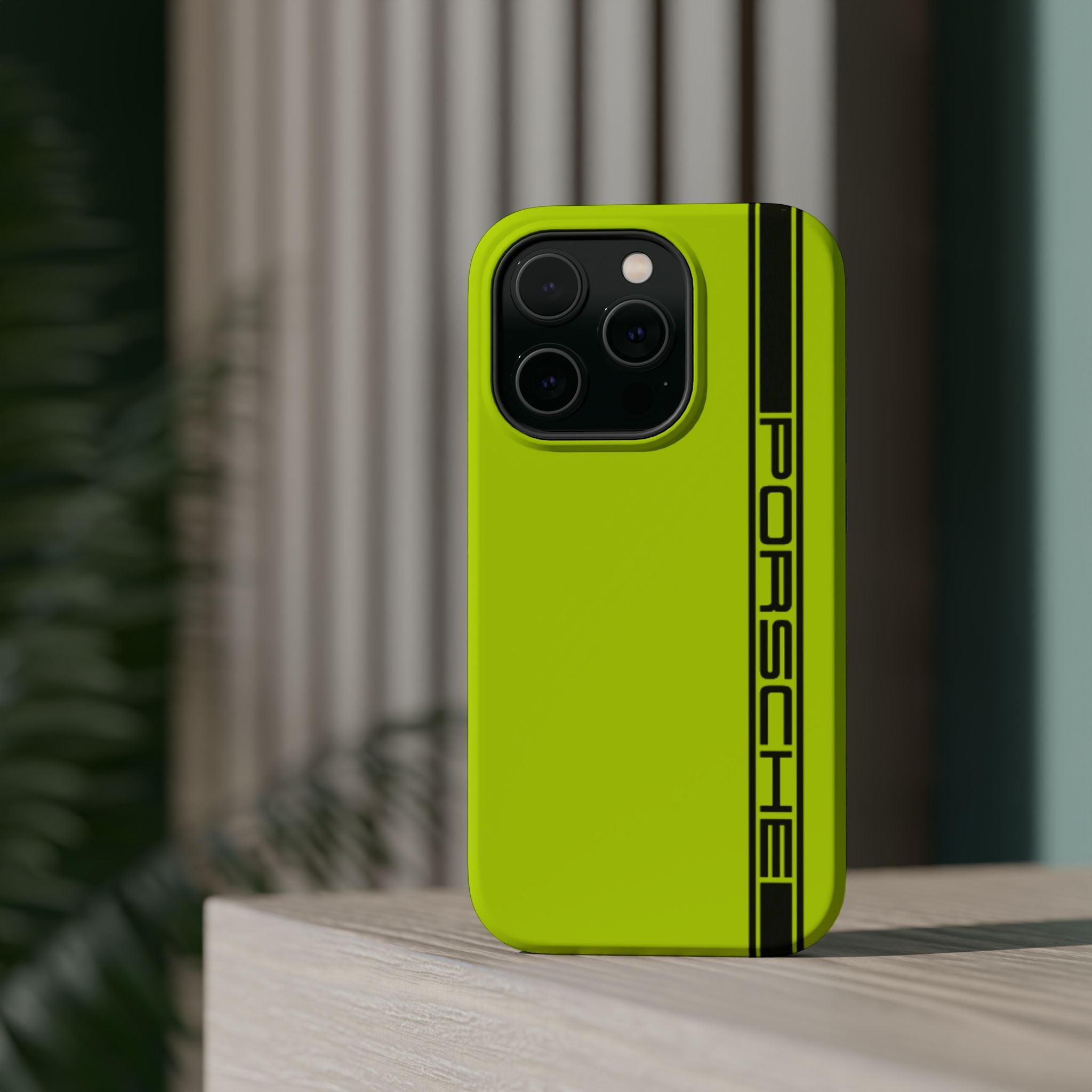 Porsche Acid Green Magnetic Tough Cases