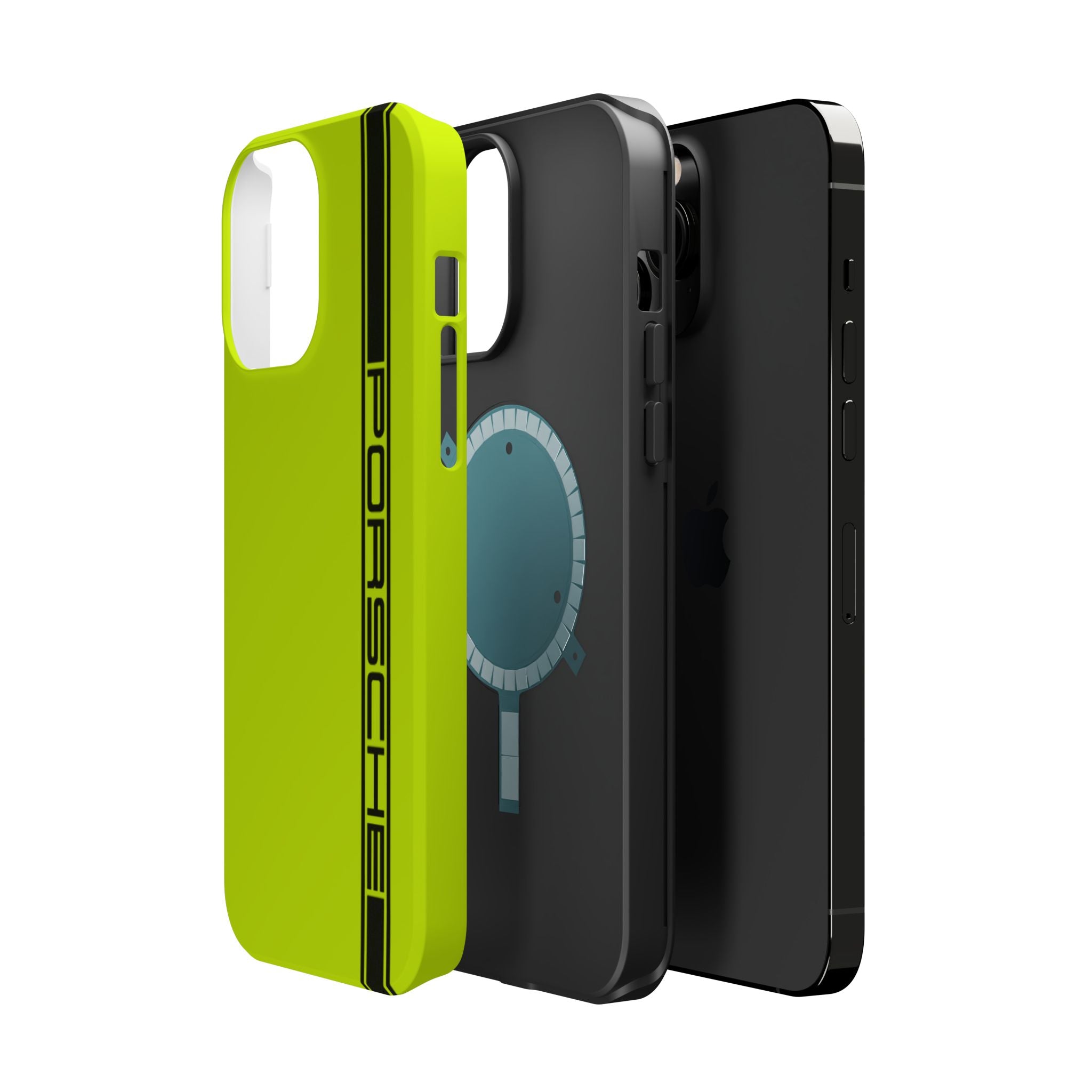 Porsche Acid Green Magnetic Tough Cases