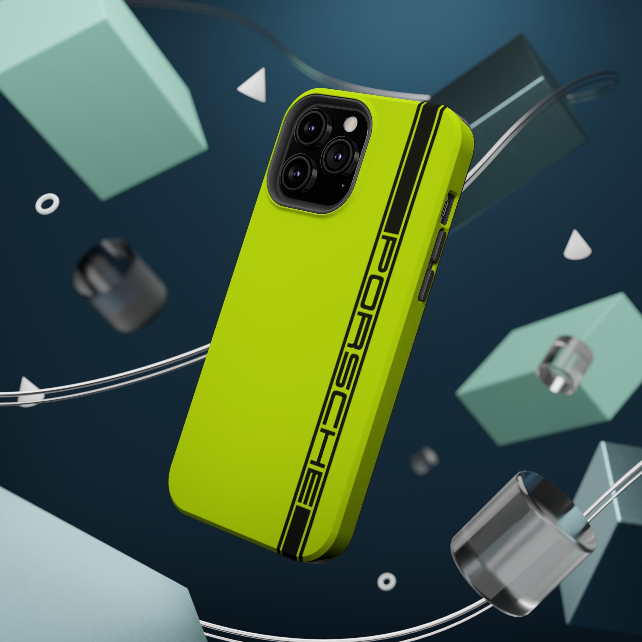 Porsche Acid Green Magnetic Tough Cases