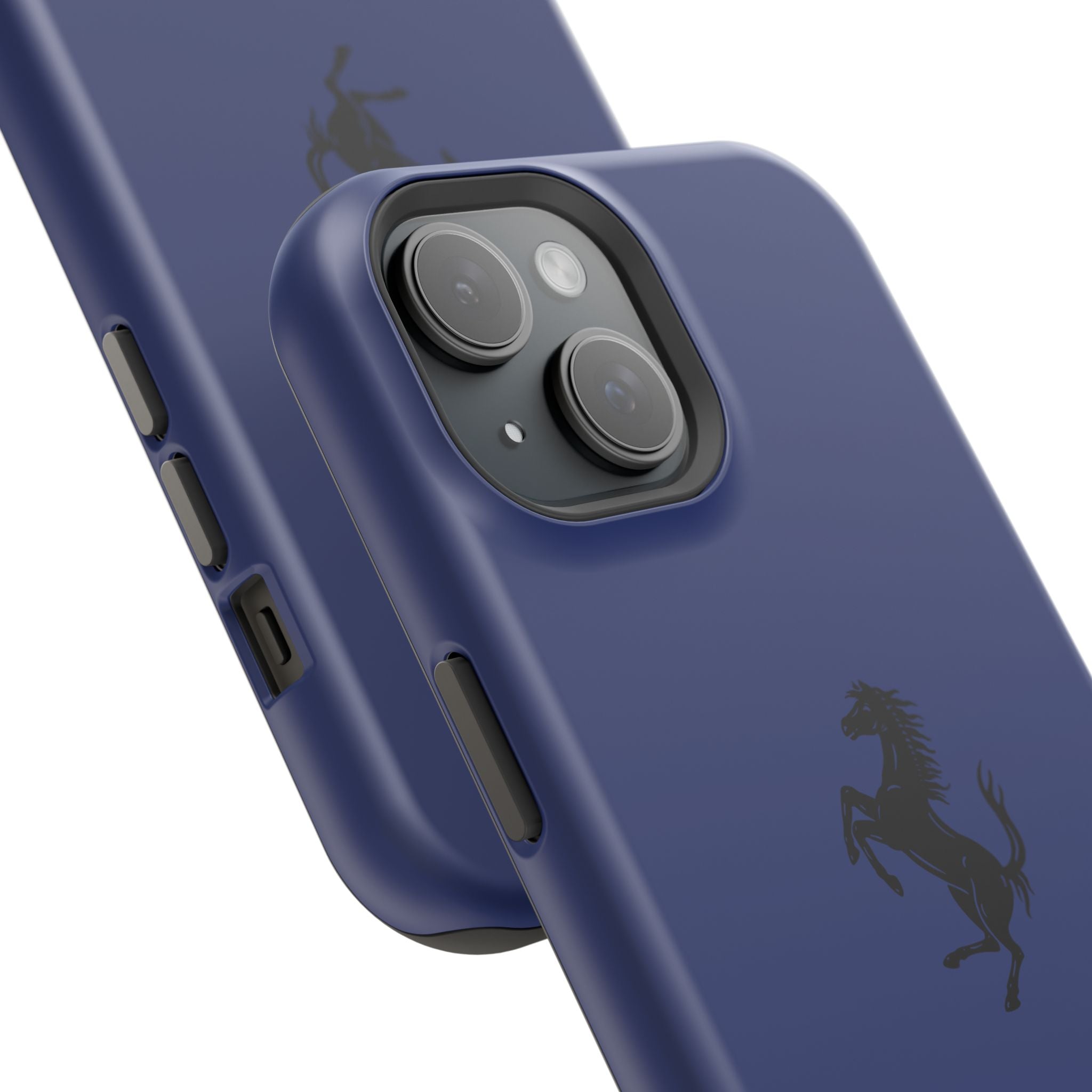 Ferrari horse Blue pozzi inspired Magnetic Tough Cases