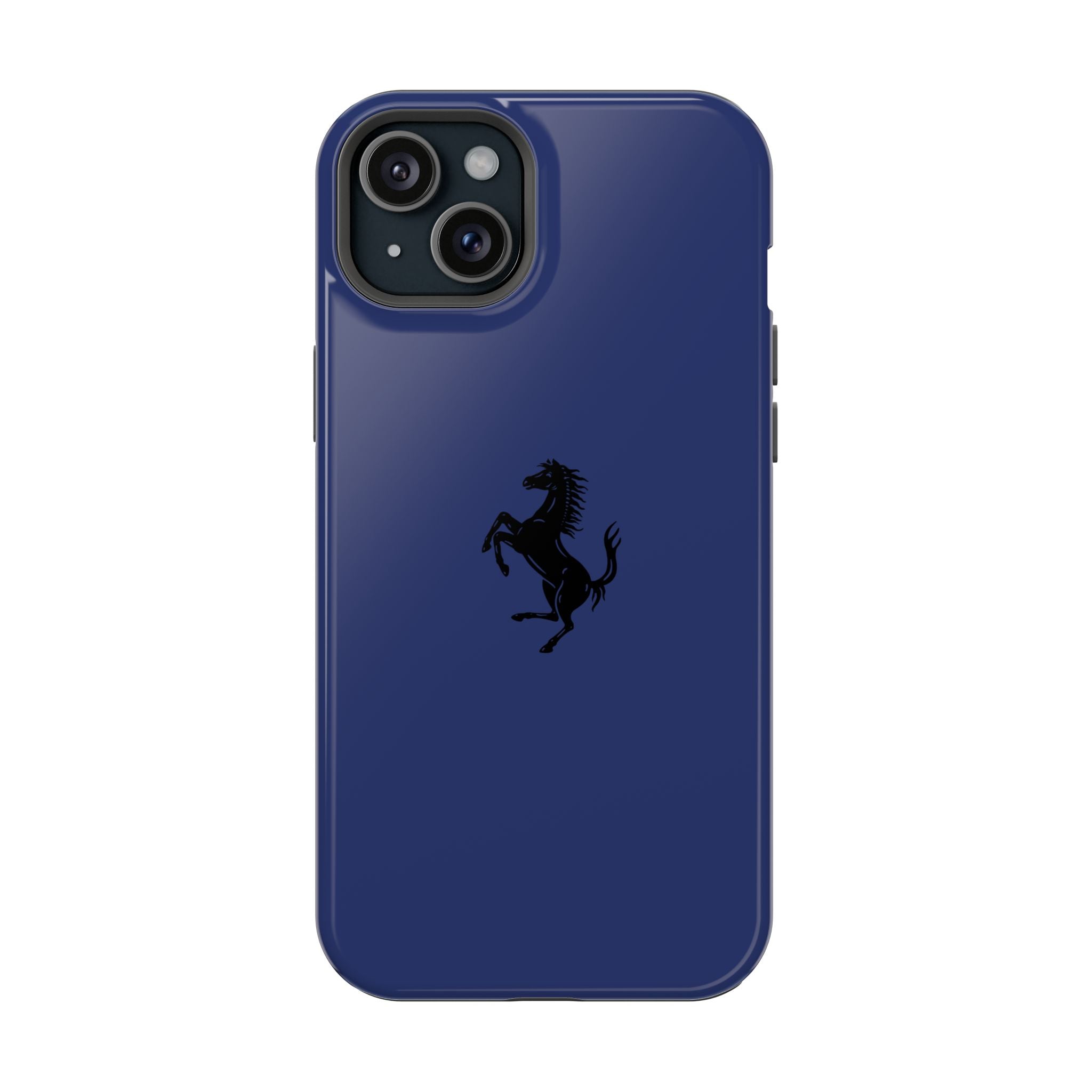 Ferrari horse Blue pozzi inspired Magnetic Tough Cases
