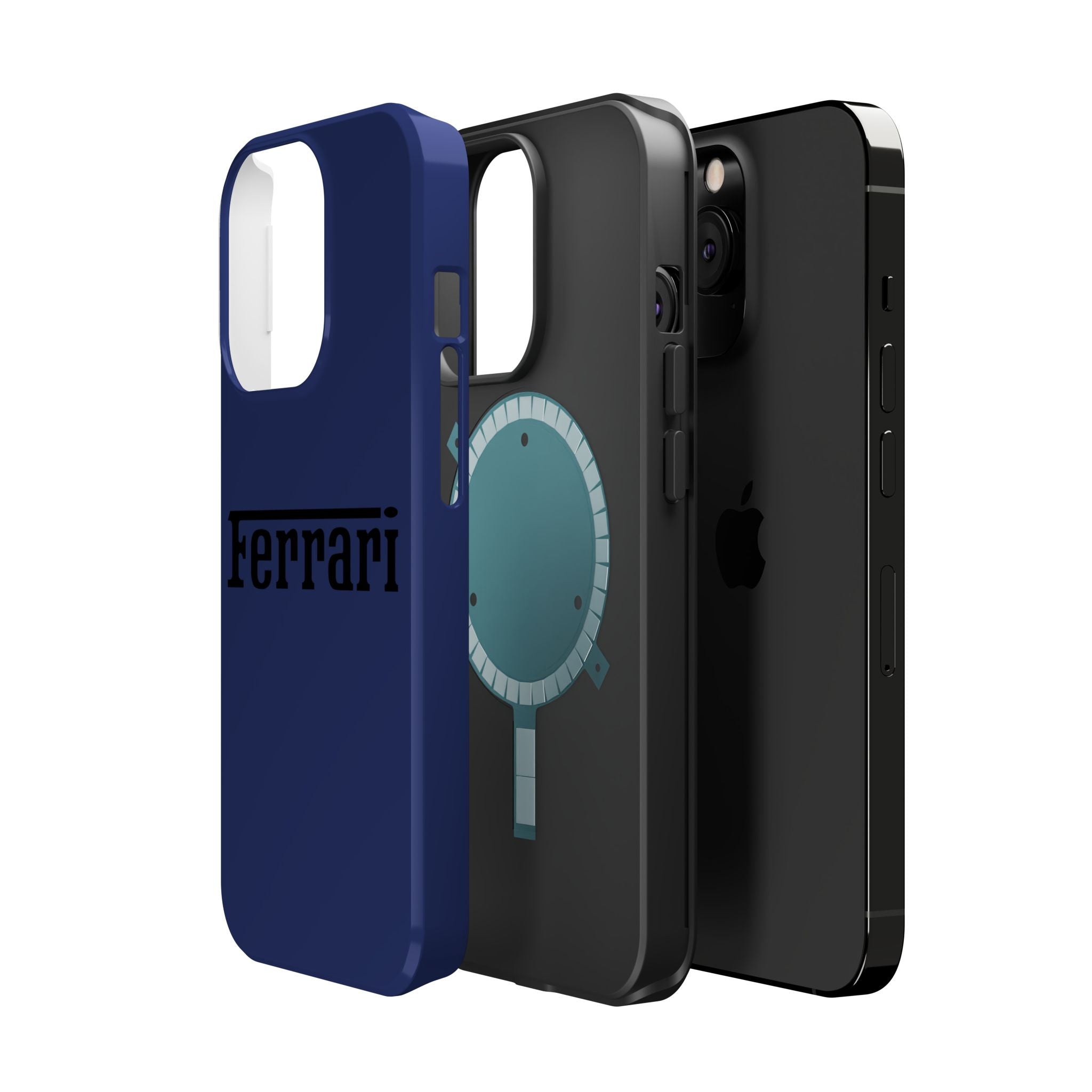 Ferrari Blu pozzi inspired Magnetic Tough Cases