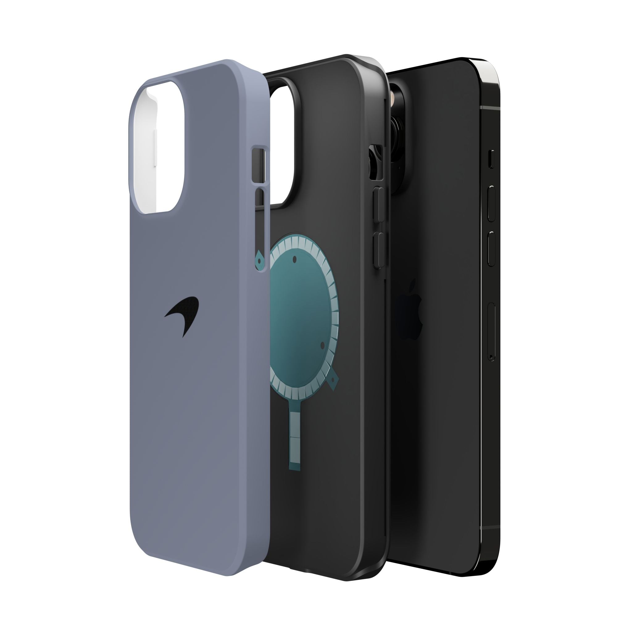 Titanium silver McLaren inspired Magnetic Tough Cases