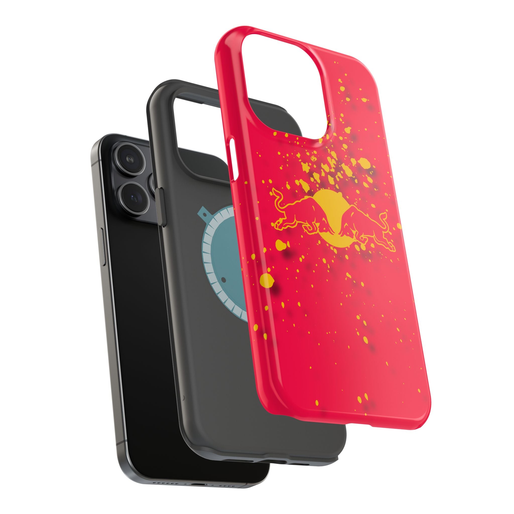 Red Bull with yellow splash inspired Magnetic Tough Cases