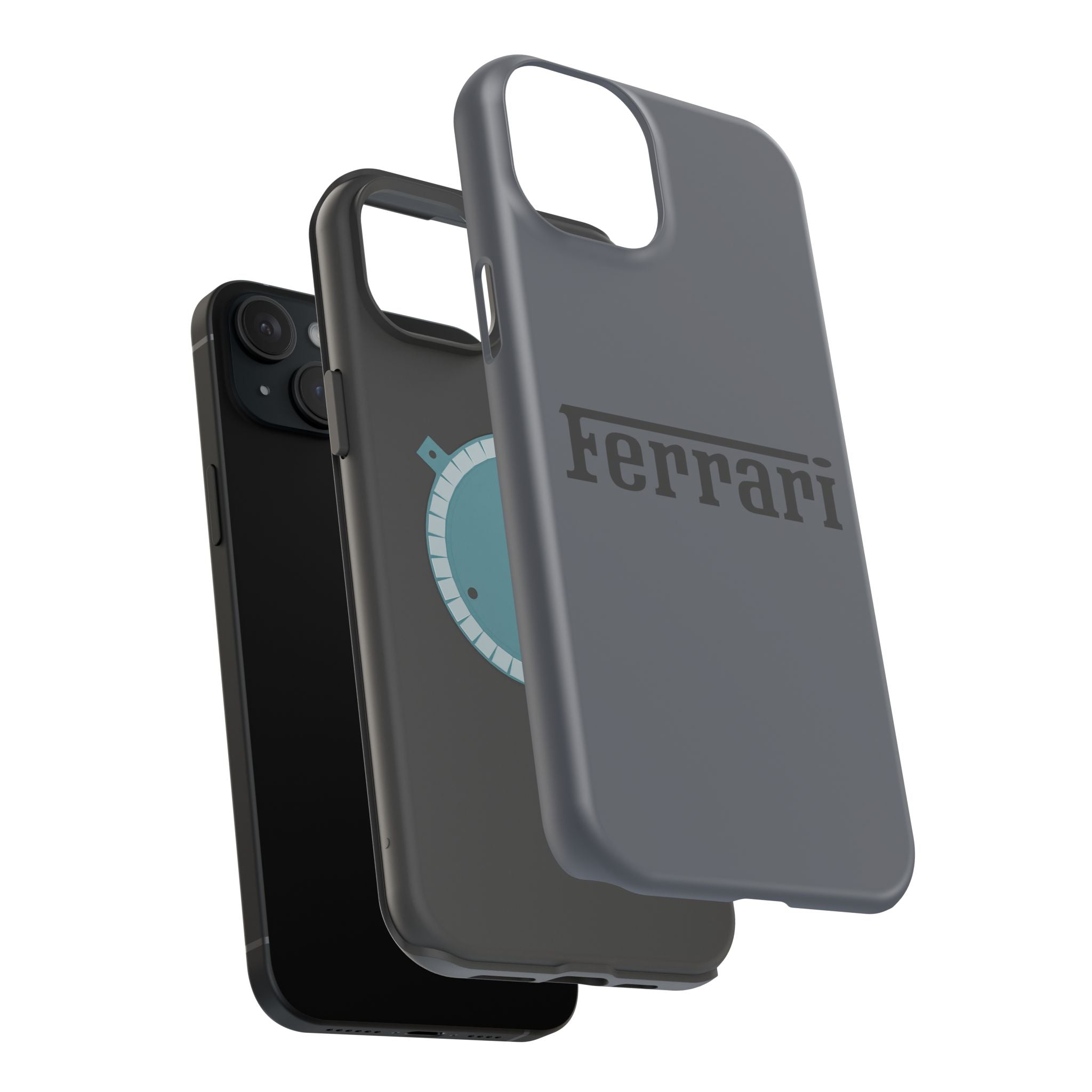 Ferrari Grigio Silverstone inspired Magnetic Tough Cases