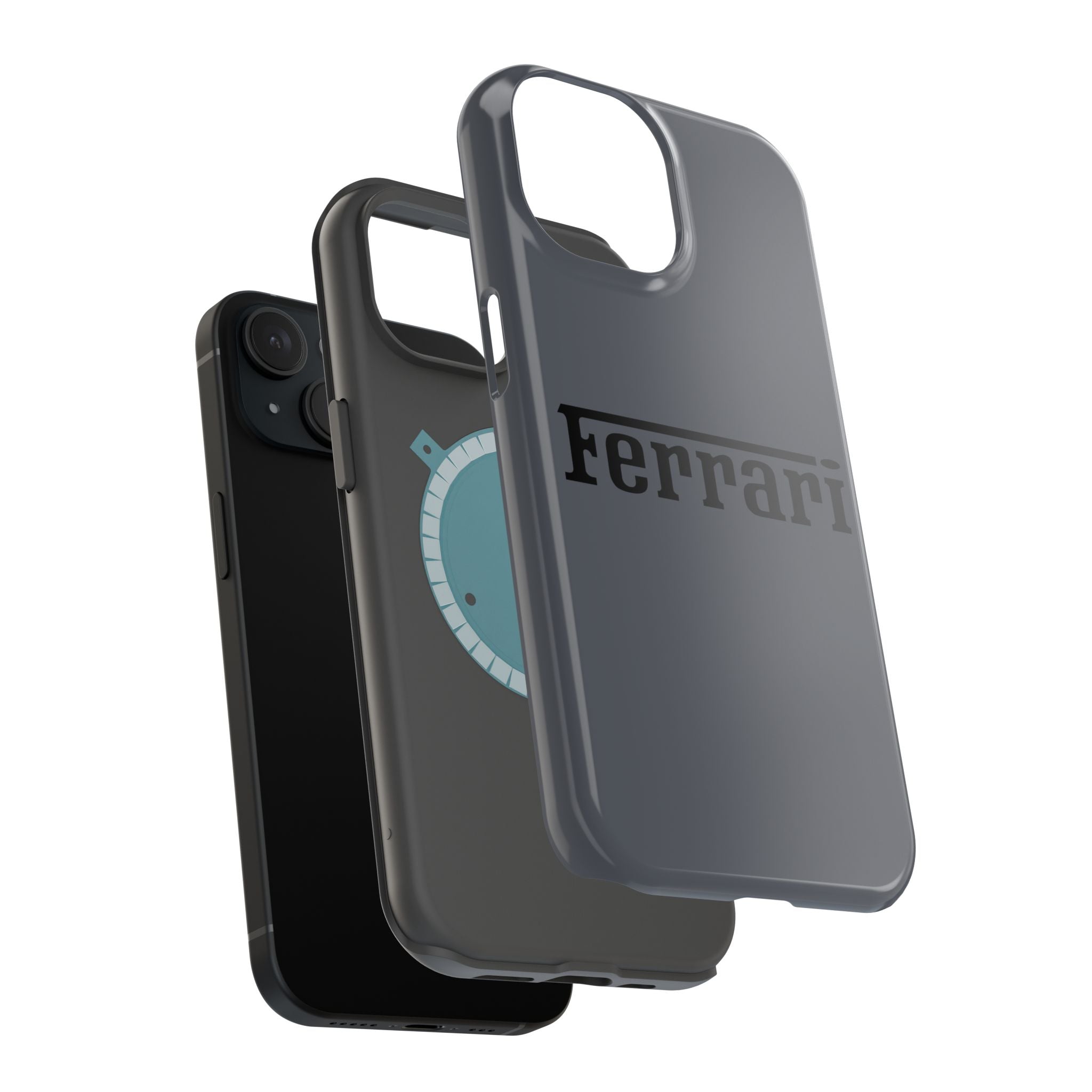 Ferrari Grigio Silverstone inspired Magnetic Tough Cases