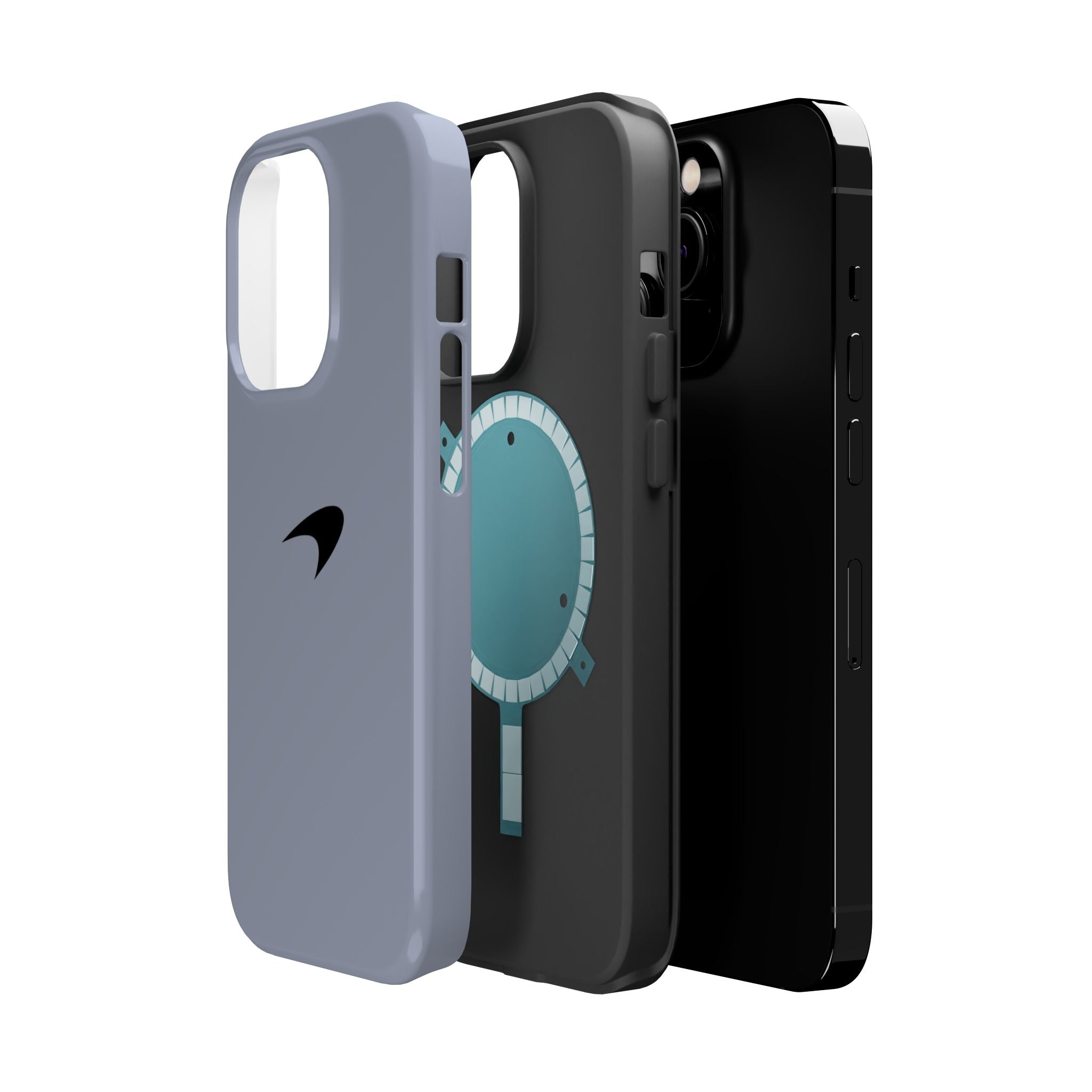 Titanium silver McLaren inspired Magnetic Tough Cases