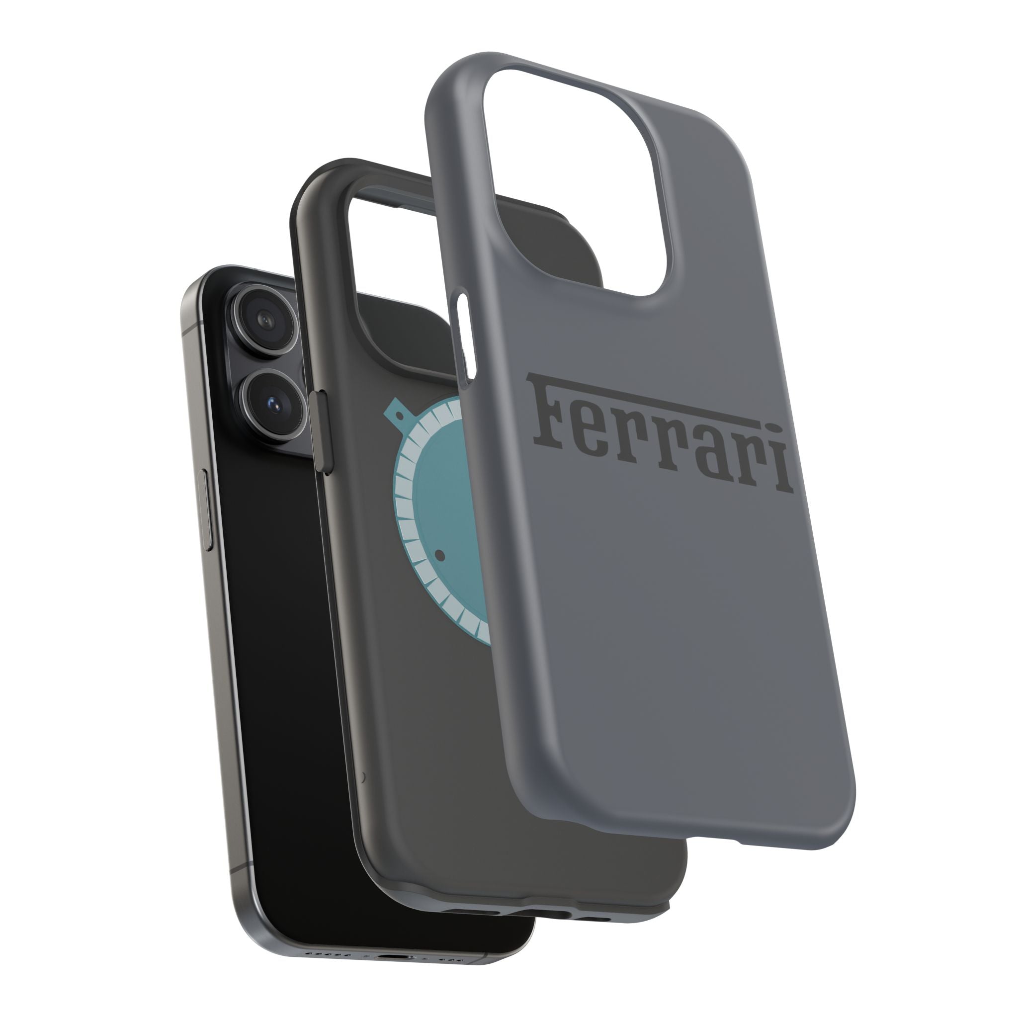 Ferrari Grigio Silverstone inspired Magnetic Tough Cases