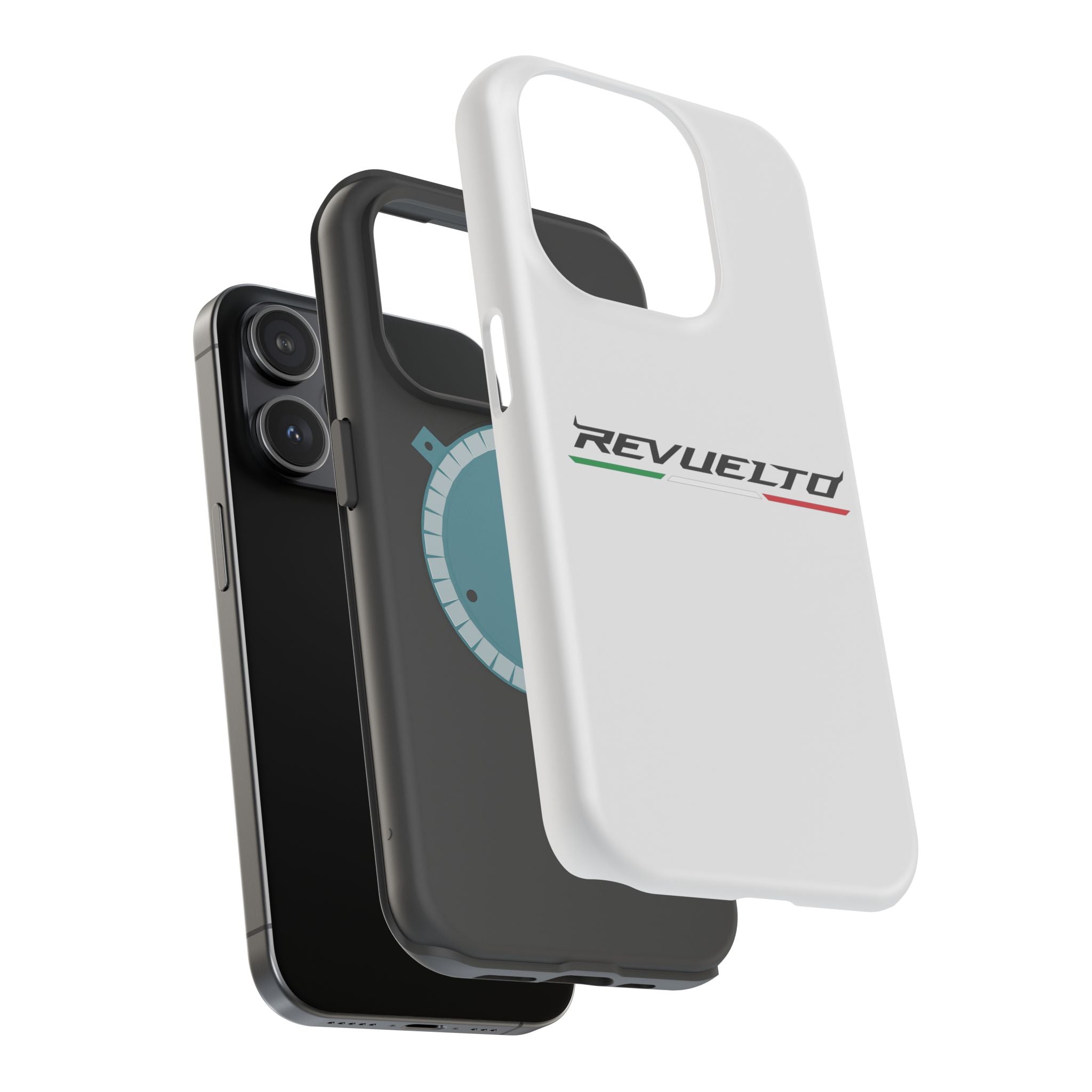 Lamborghini Revuelto White inspired Magnetic Tough Cases